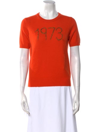 Lingua Franca Cashmere Graphic Print Sweater