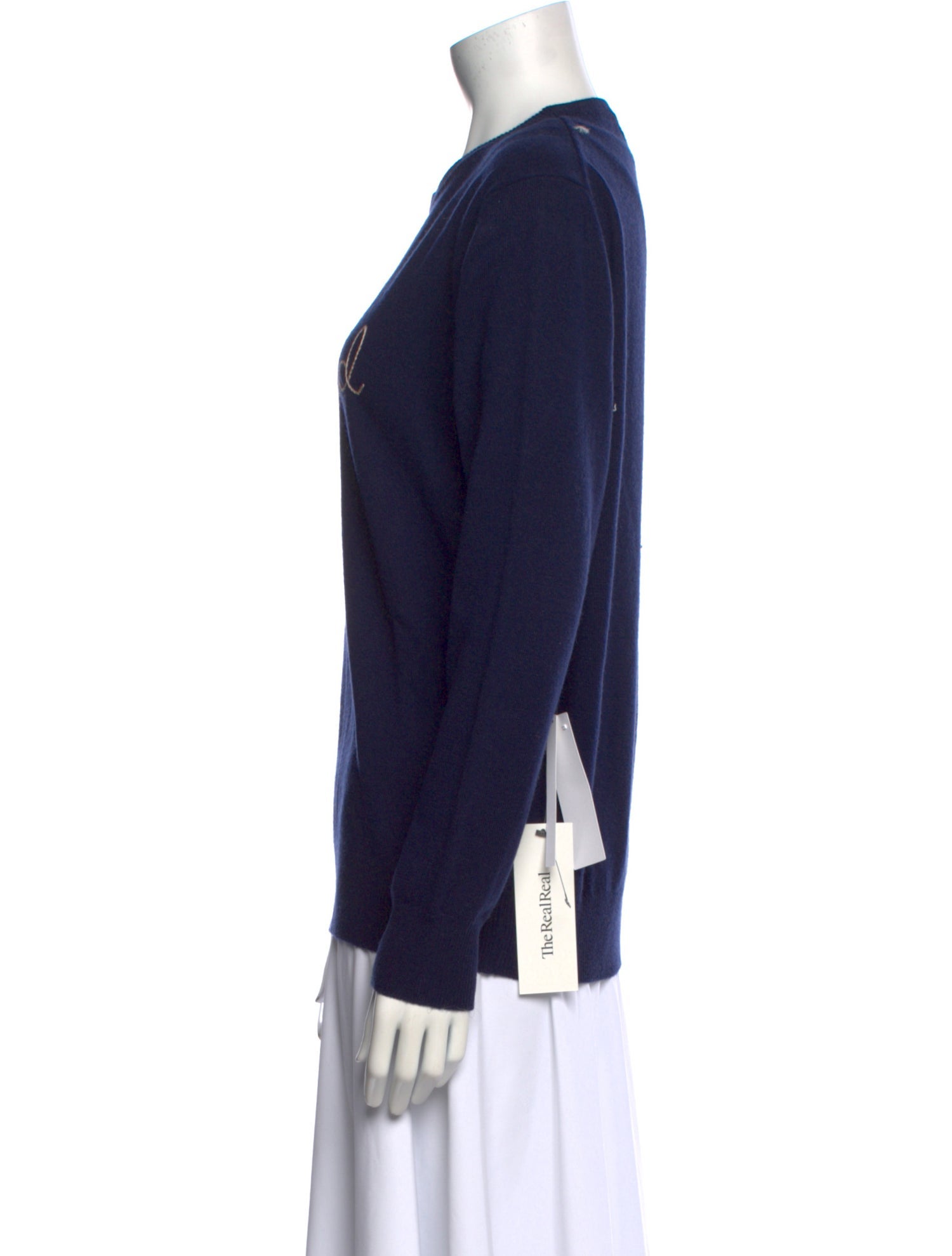 Lingua Franca Cashmere Graphic Print Sweater