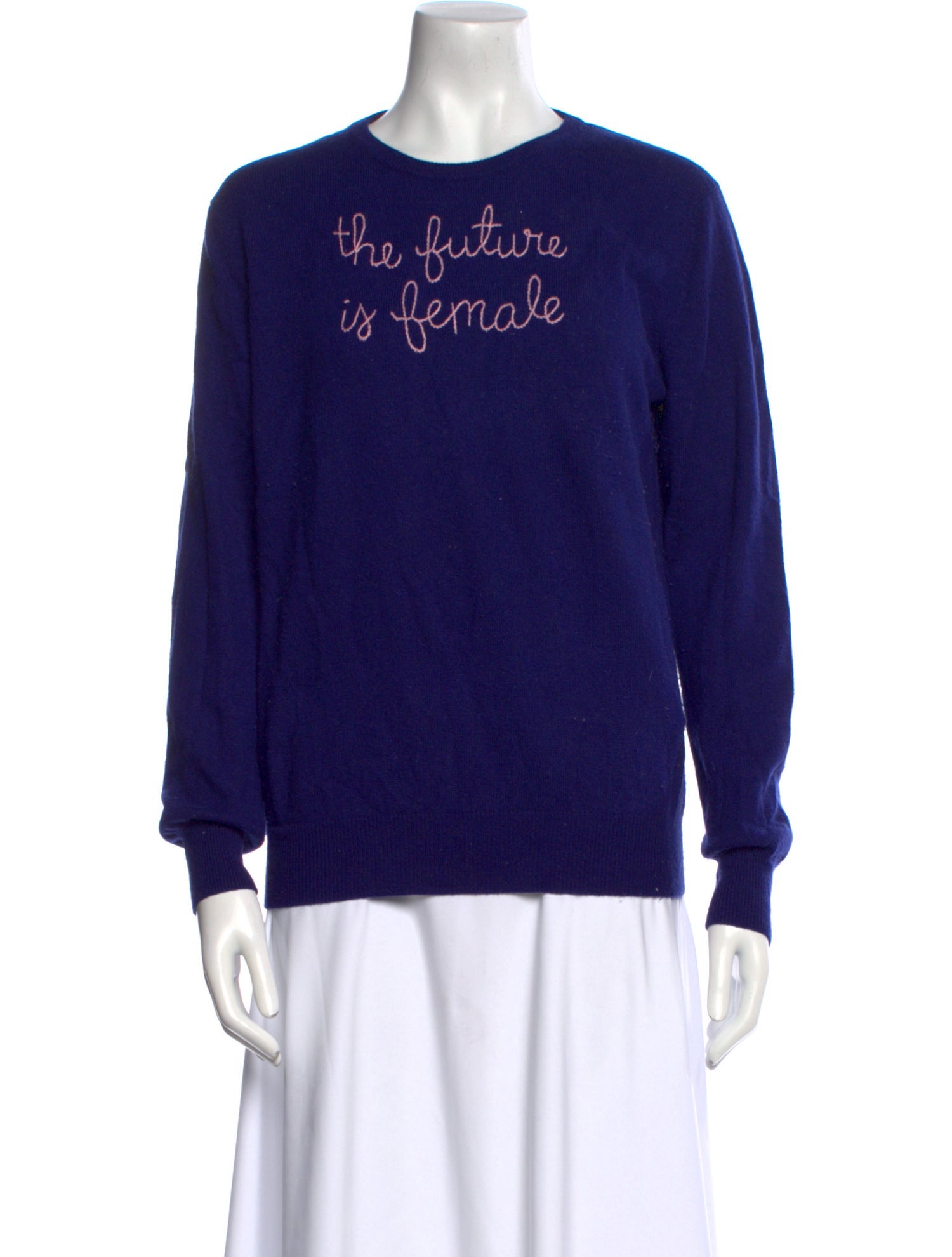Lingua Franca Cashmere Graphic Print Sweater