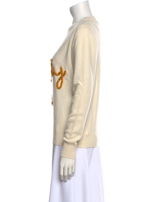 Lingua Franca Cashmere Graphic Print Sweatshirt