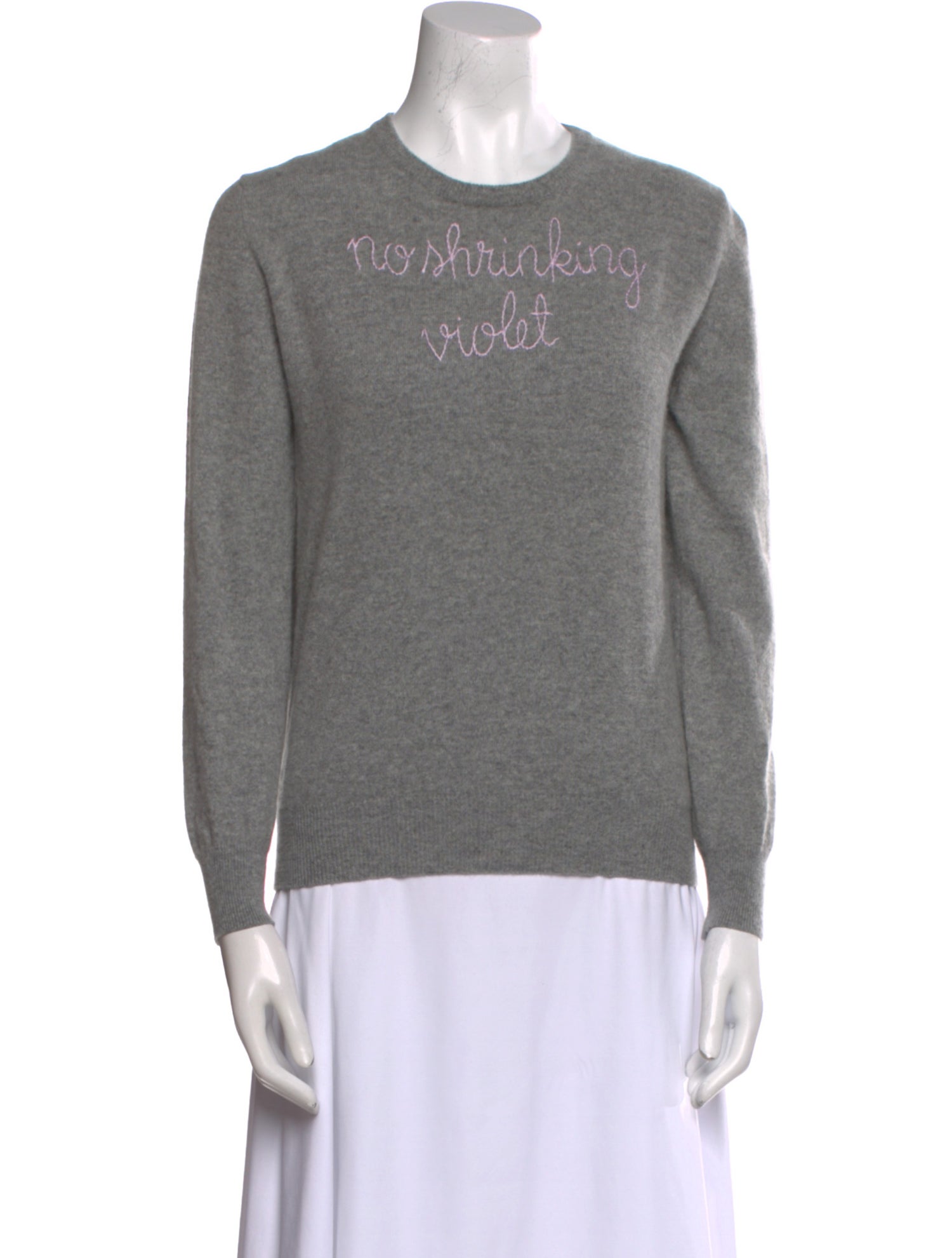 Lingua Franca Cashmere Graphic Print Sweatshirt