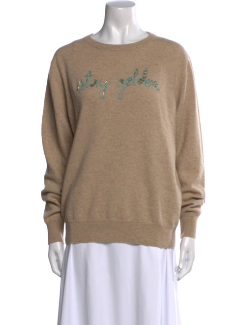 Lingua Franca Cashmere Graphic Print Sweater