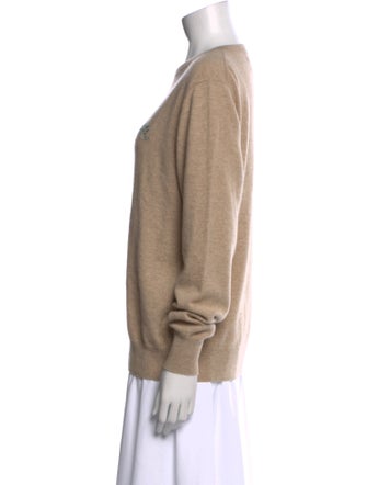 Lingua Franca Cashmere Graphic Print Sweater