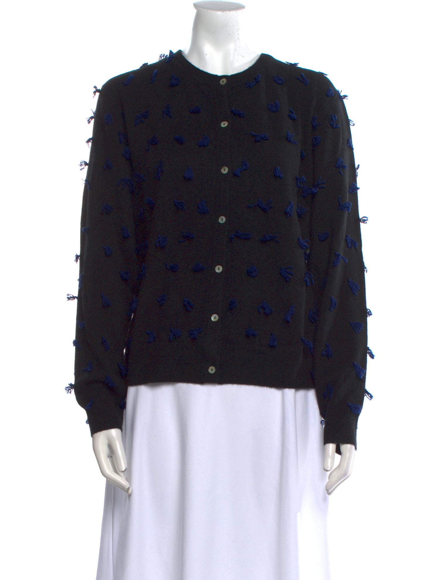 Lingua Franca Cashmere Printed Sweater w/ Tags