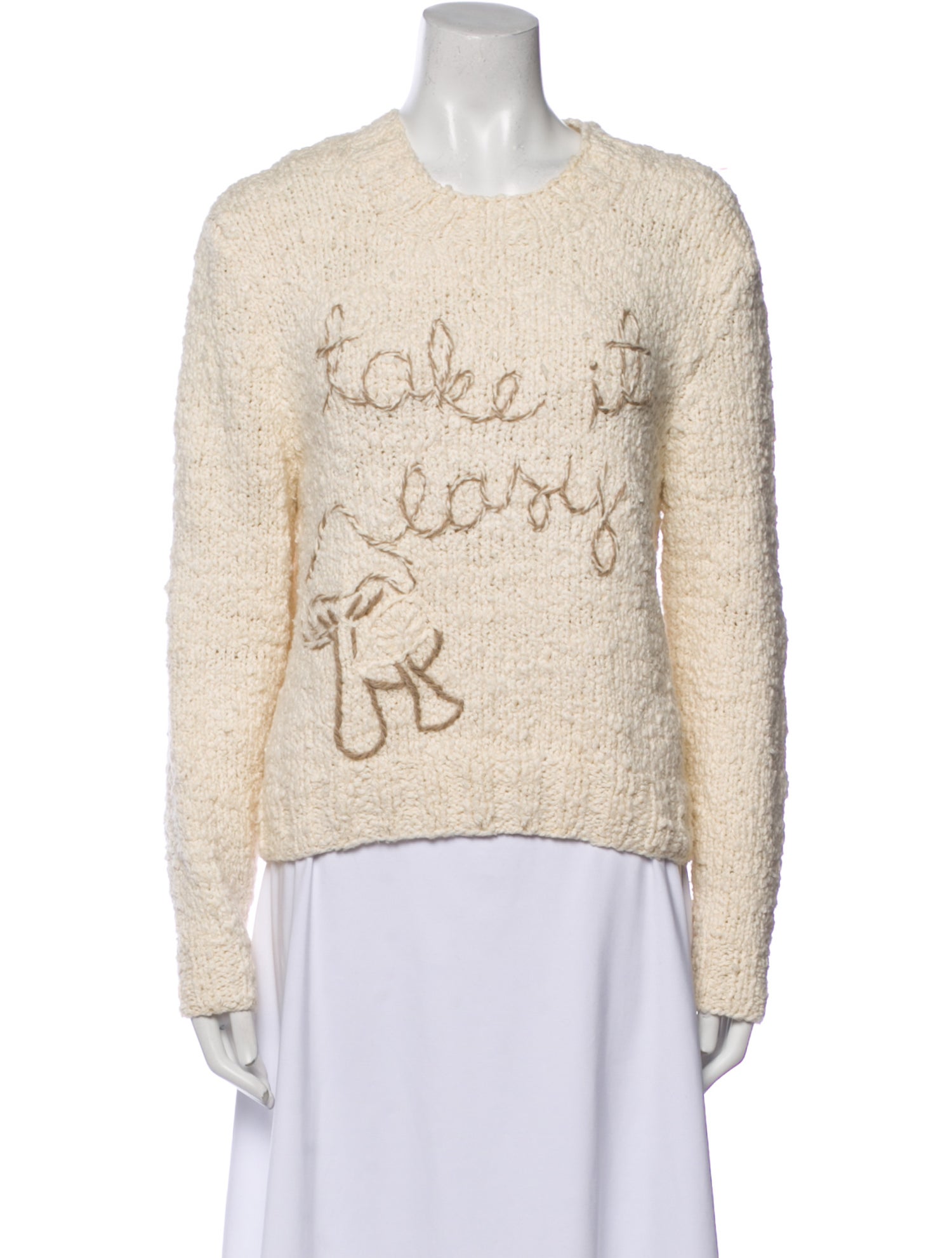 Lingua Franca Crew Neck Sweater