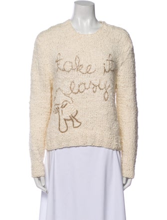 Lingua Franca Crew Neck Sweater