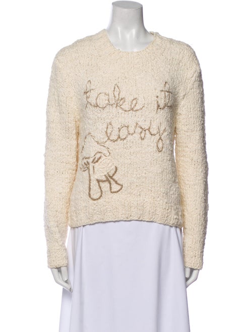 Lingua Franca Crew Neck Sweater