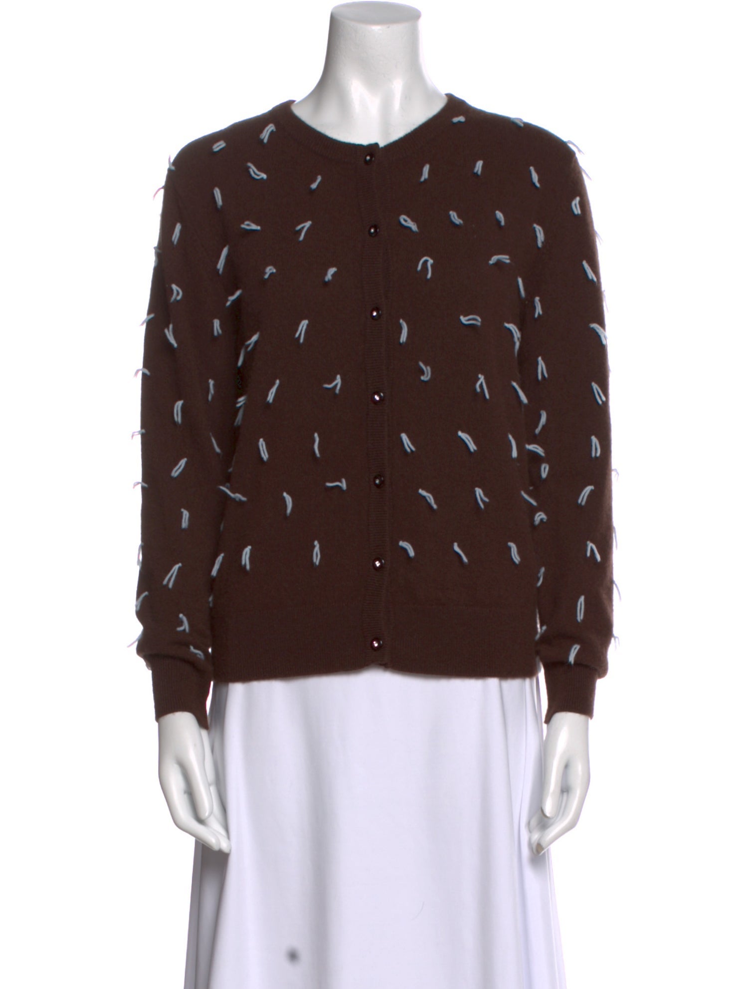 Lingua Franca Cashmere Crew Neck Sweater