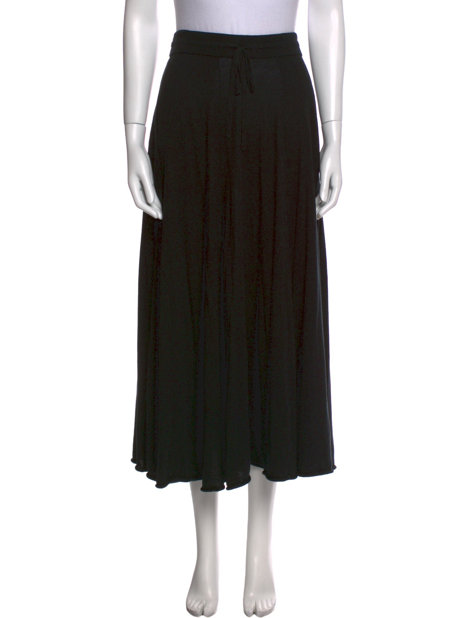 Lingua Franca Silk Midi Length Skirt