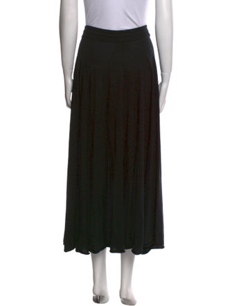 Lingua Franca Silk Midi Length Skirt