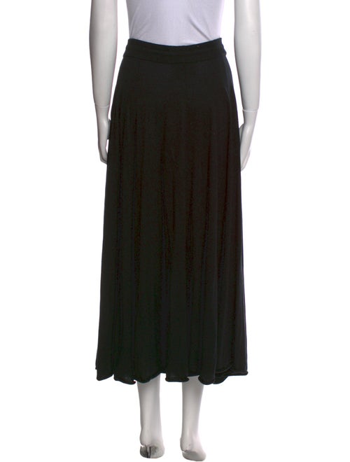 Lingua Franca Silk Midi Length Skirt