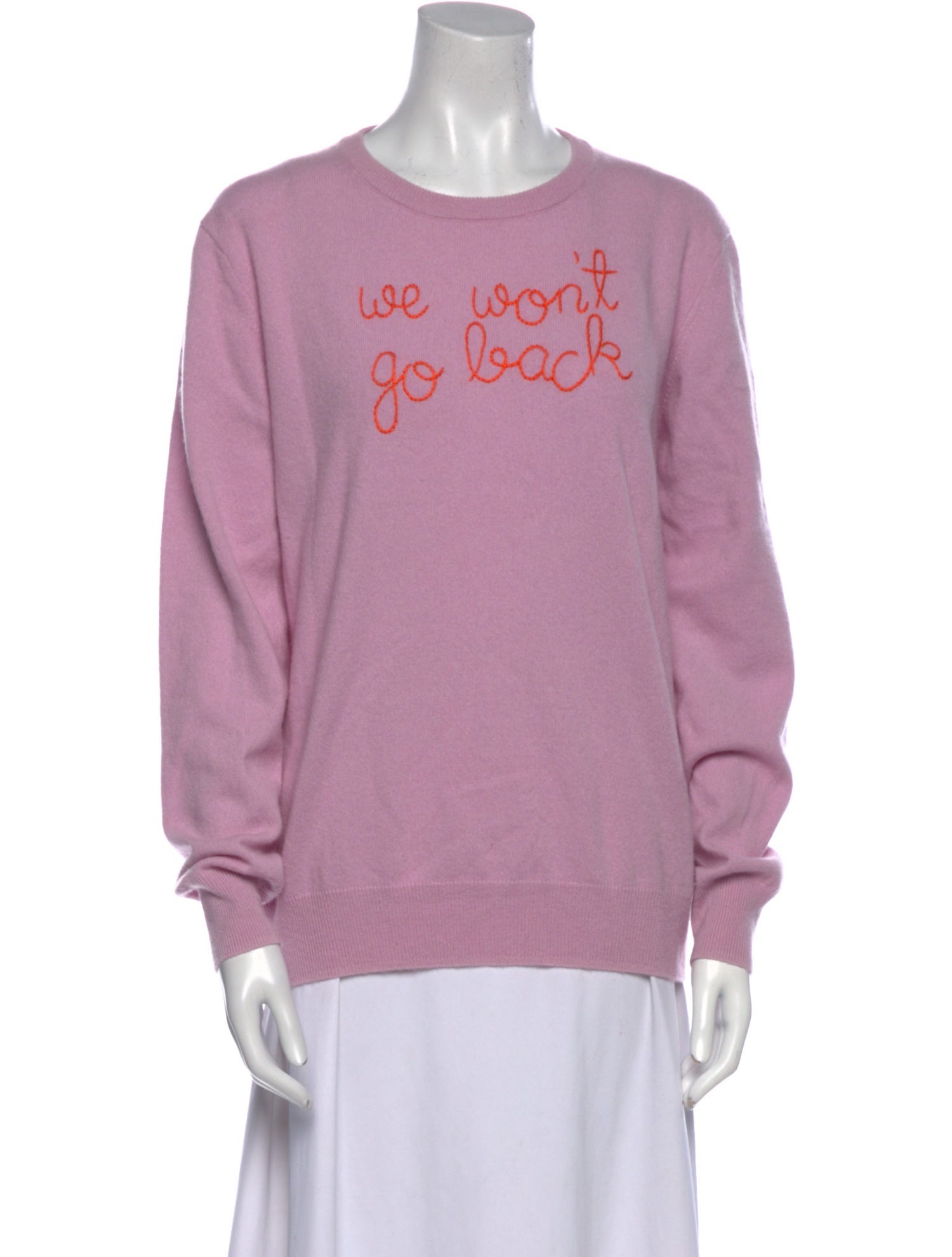 Lingua Franca Cashmere Graphic Print Sweater