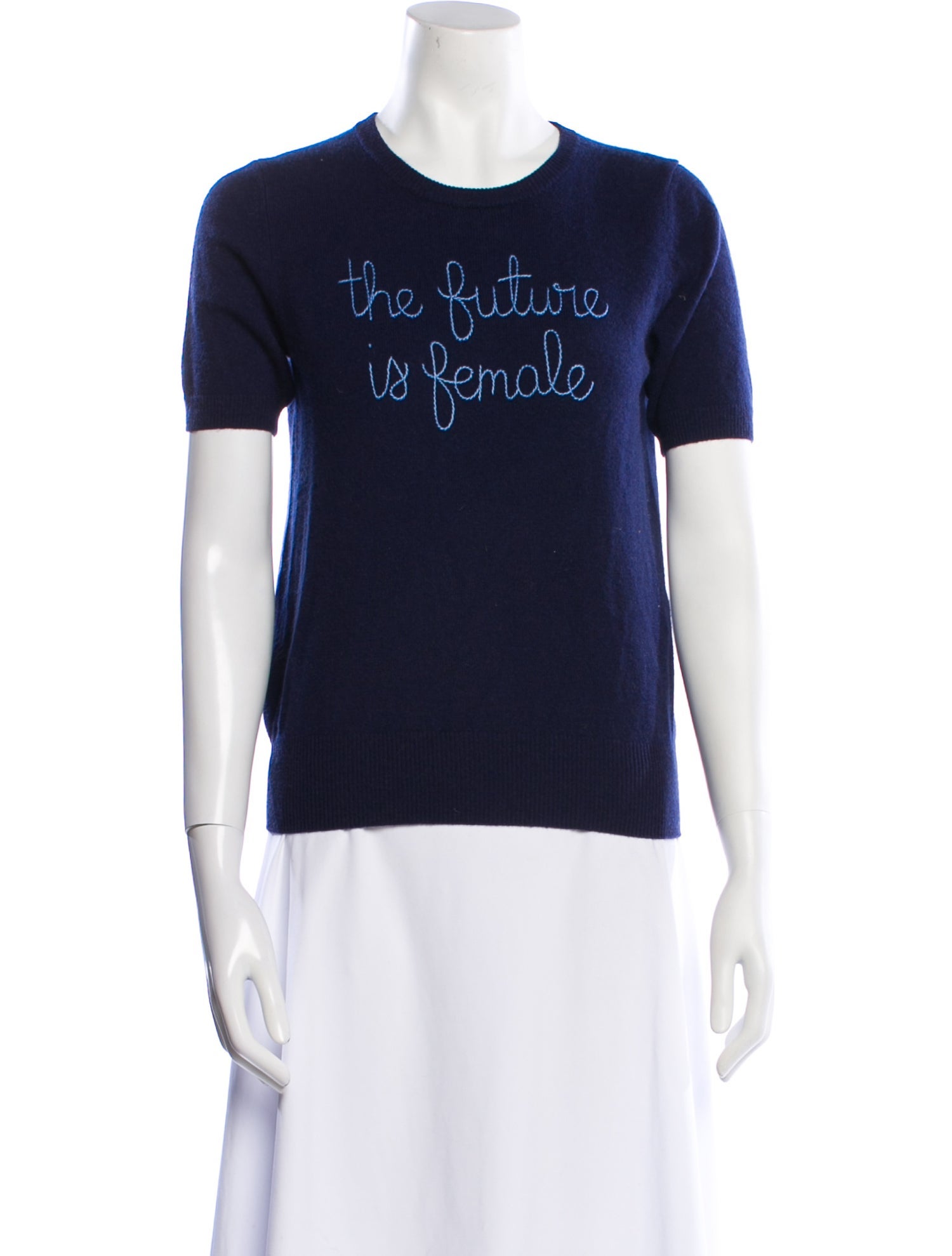 Lingua Franca Cashmere Graphic Print Sweater