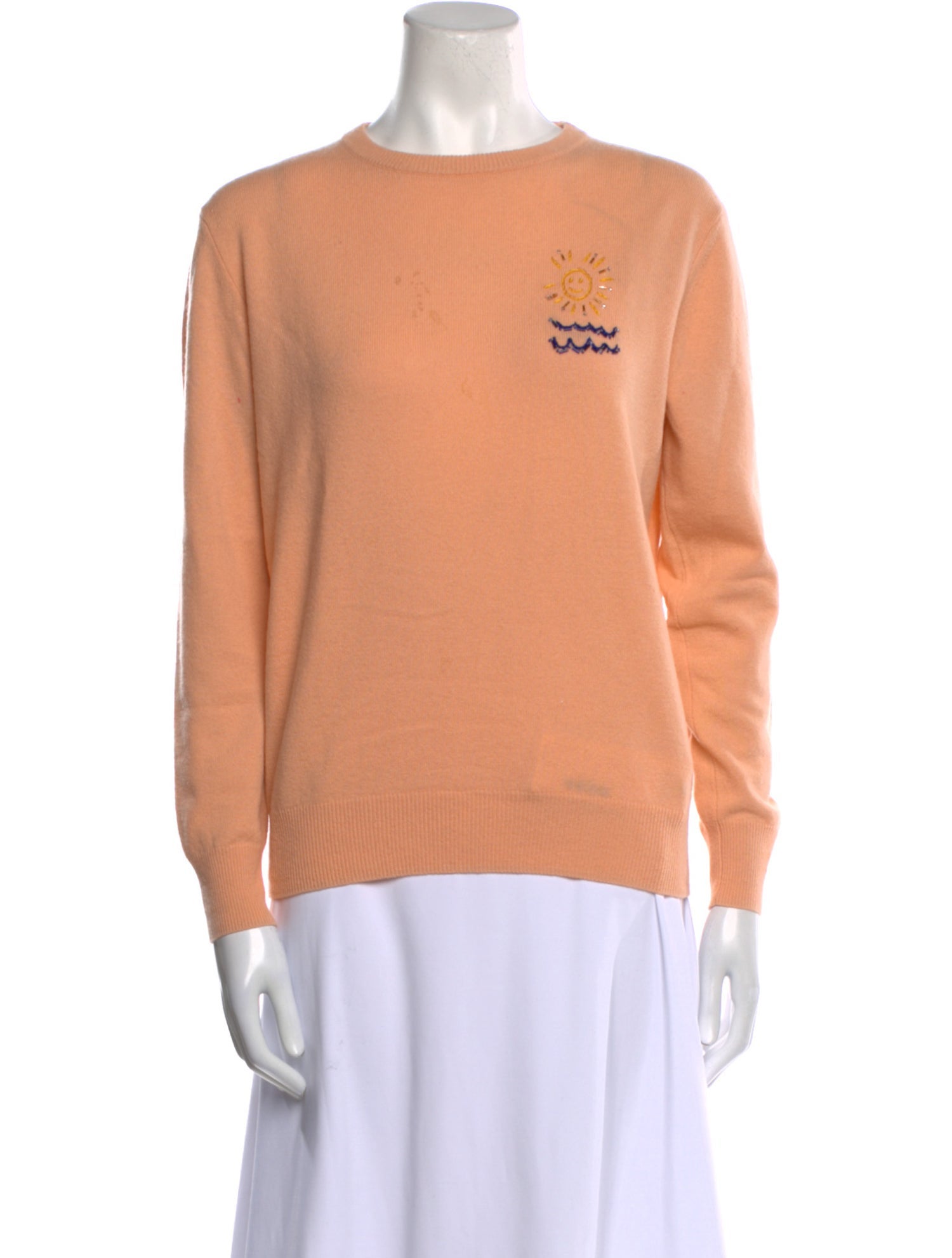 Lingua Franca Cashmere Crew Neck Sweater