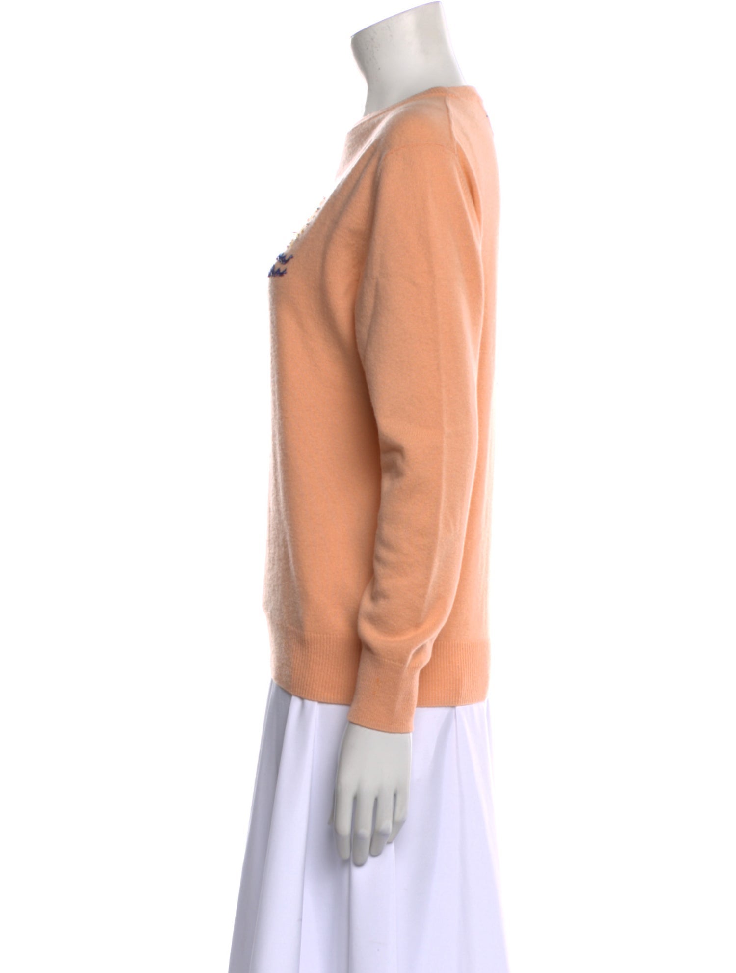 Lingua Franca Cashmere Crew Neck Sweater