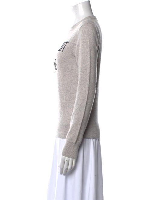 Lingua Franca Cashmere Graphic Print Sweater
