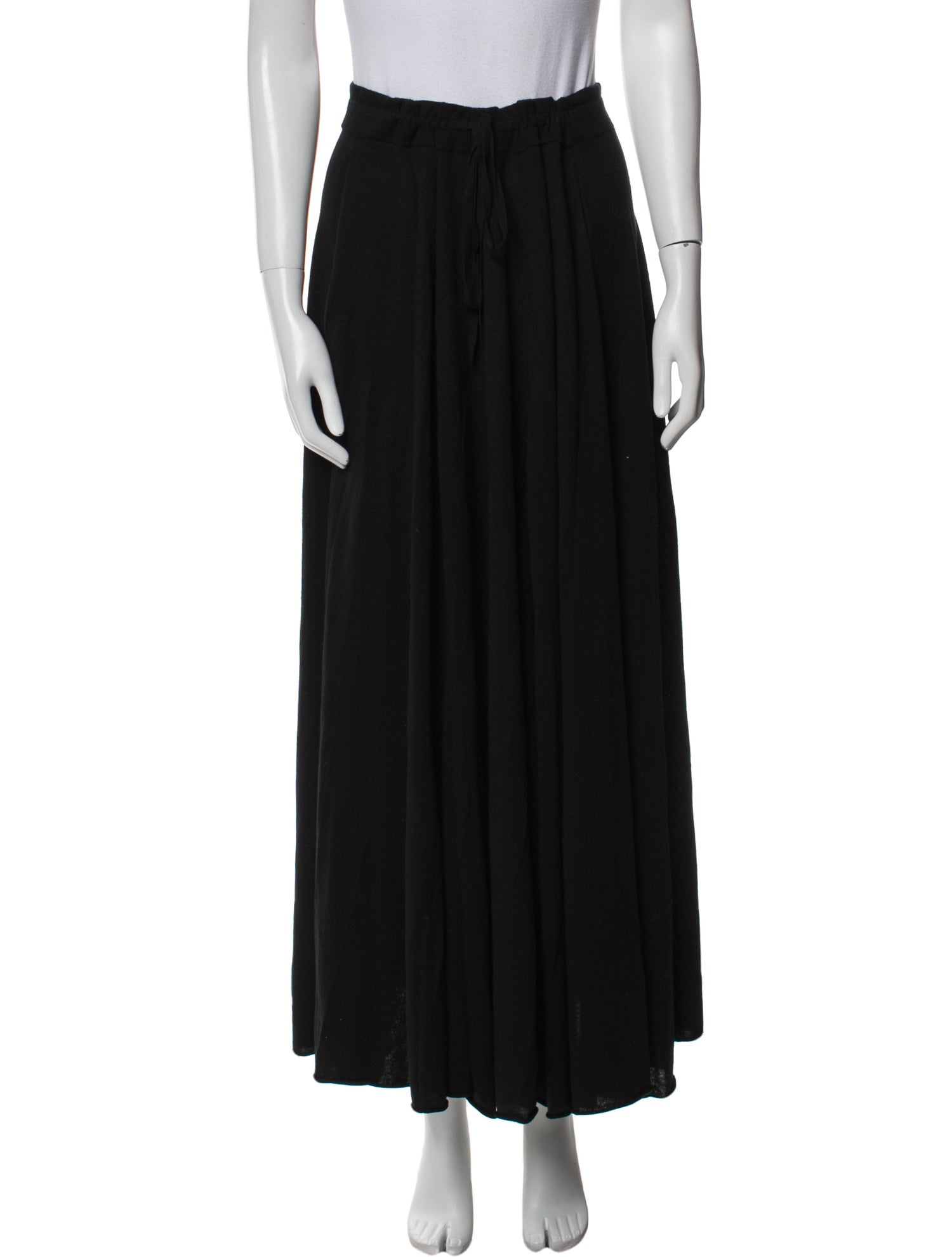 Lingua Franca Silk Midi Length Skirt