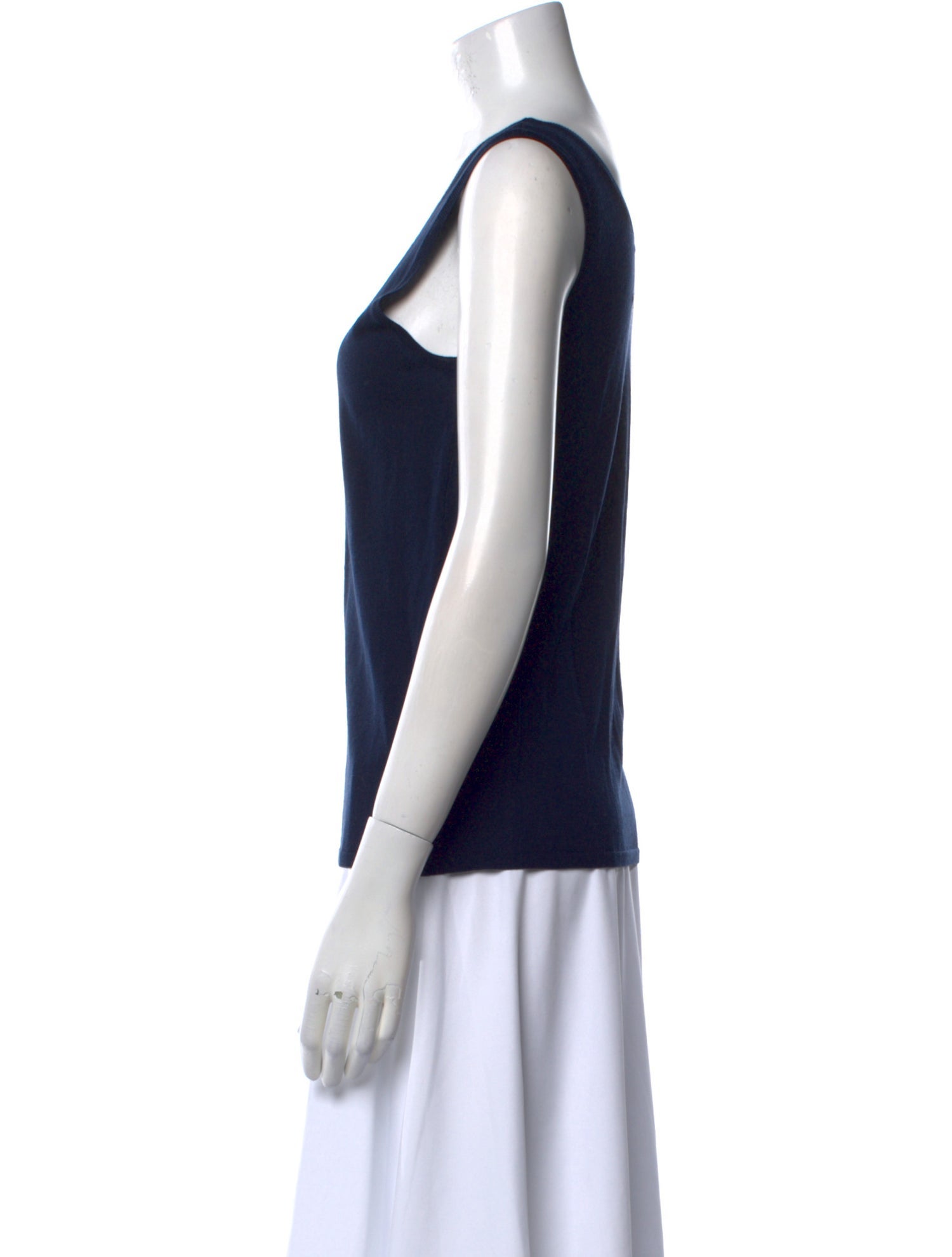 Lingua Franca Silk Scoop Neck Top