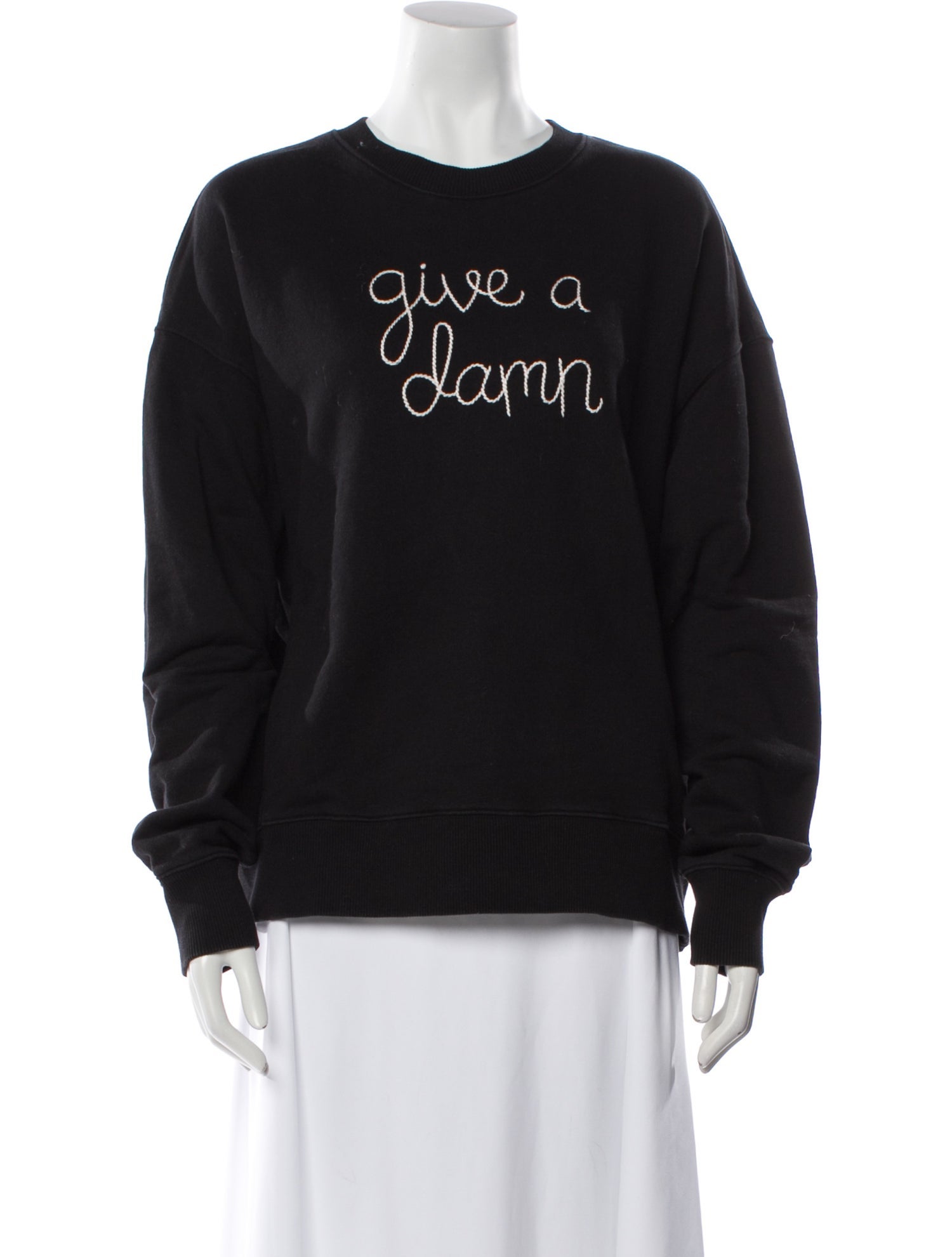 Lingua Franca Graphic Print Crew Neck Sweatshirt