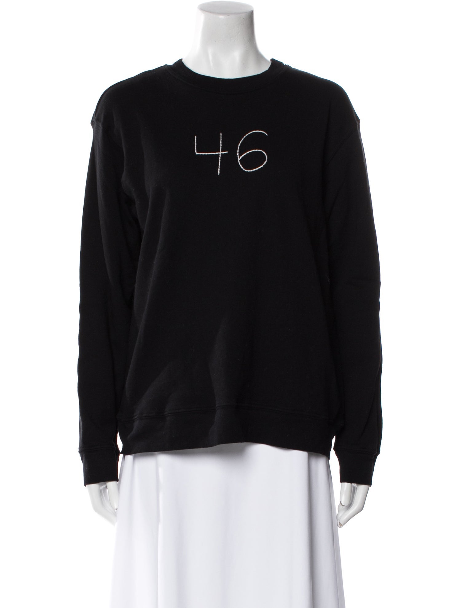 Lingua Franca Graphic Print Crew Neck Sweatshirt