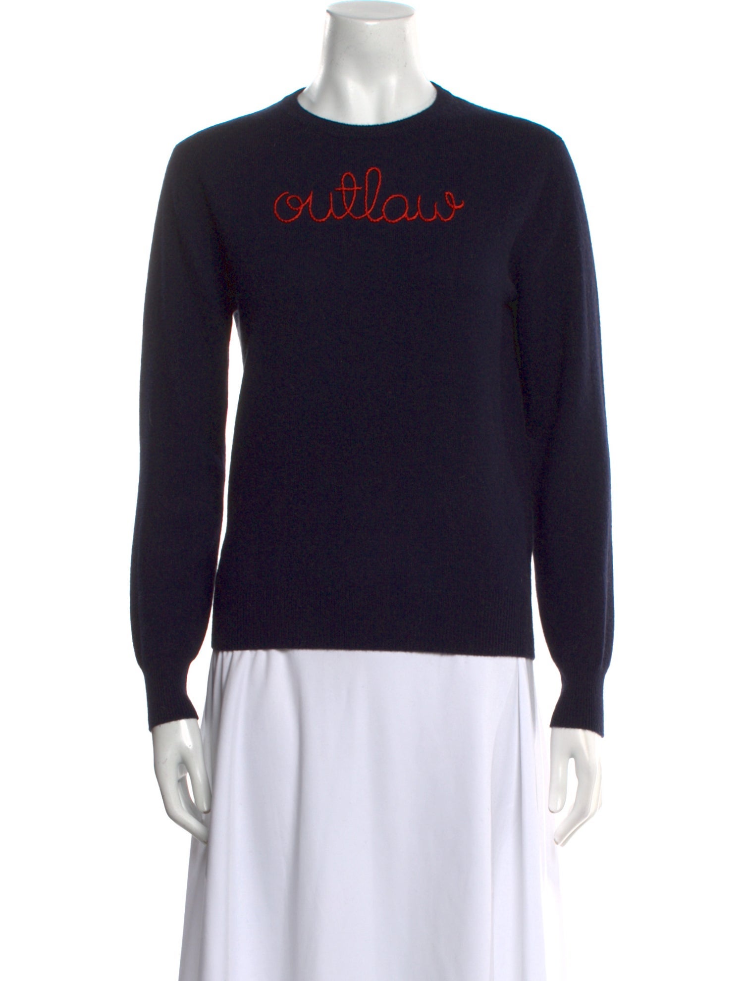 Lingua Franca Cashmere Graphic Print Sweater