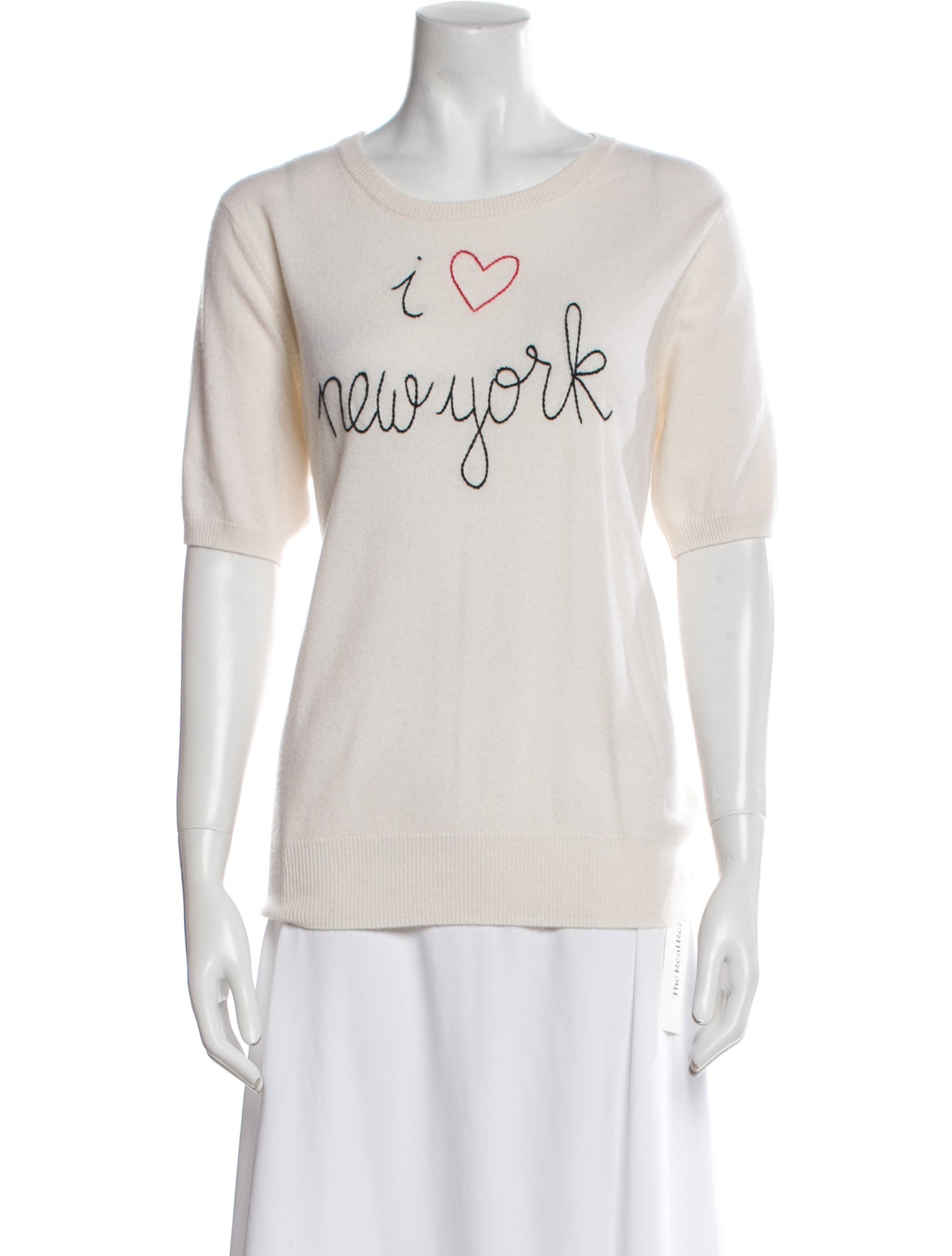 Lingua Franca Cashmere Graphic Print Sweater