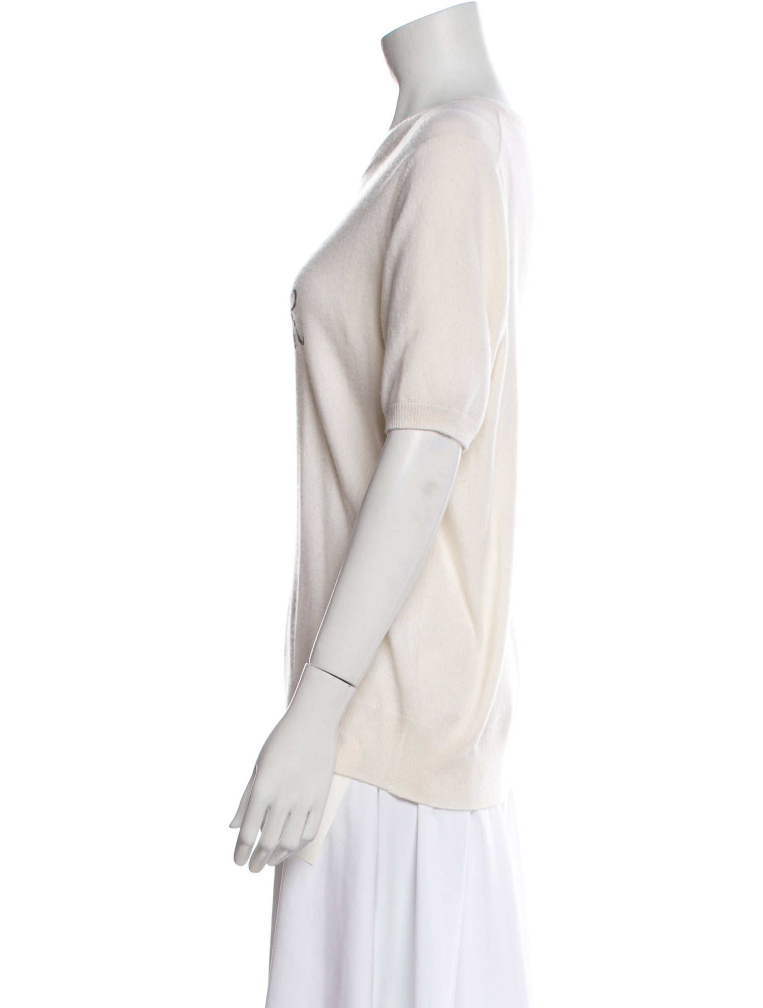 Lingua Franca Cashmere Graphic Print Sweater