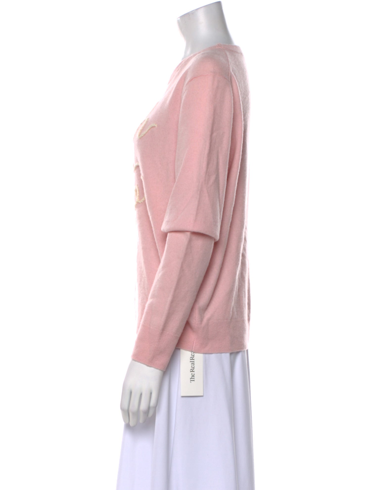 Lingua Franca Cashmere Graphic Print Sweater