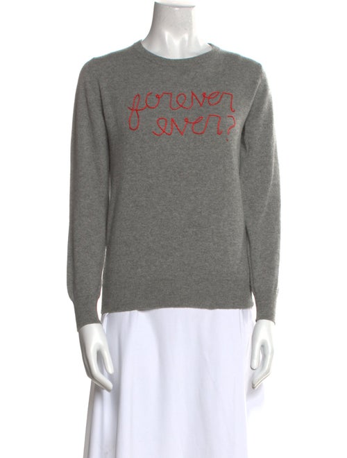 Lingua Franca Cashmere Graphic Print Sweater