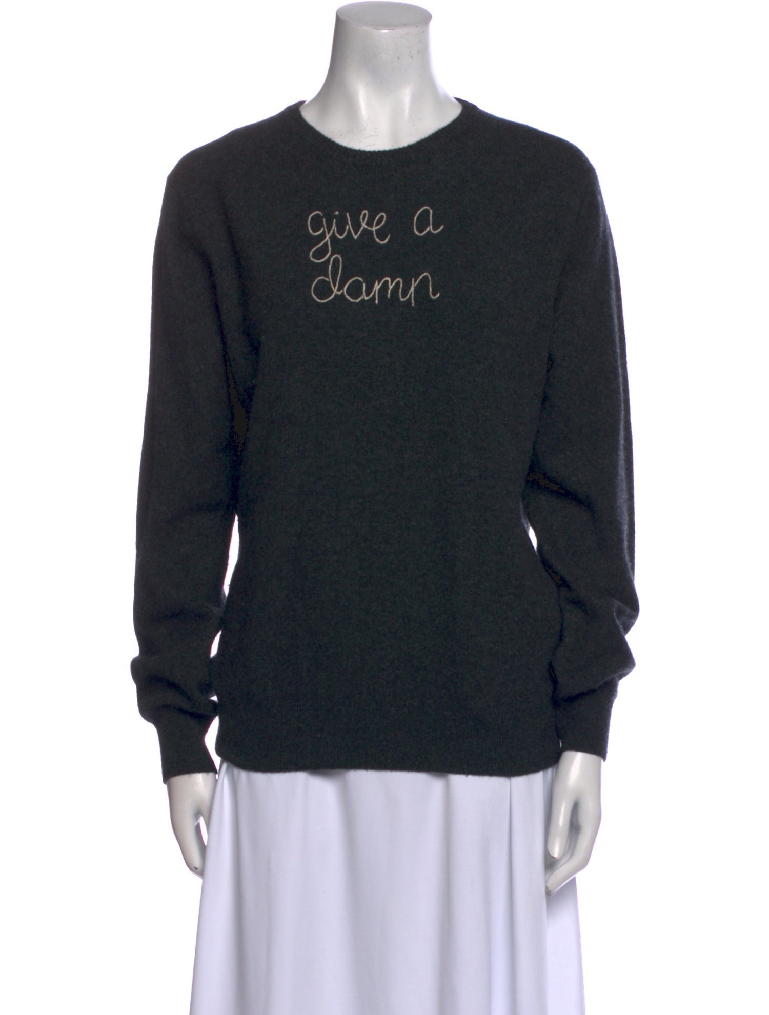 Lingua Franca Cashmere Graphic Print Sweater