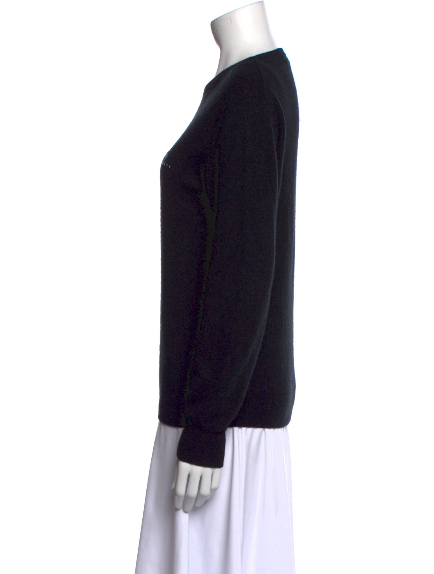 Lingua Franca Cashmere Graphic Print Sweater