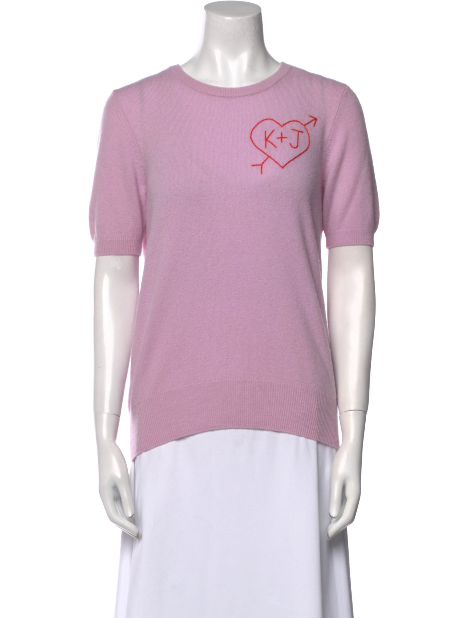 Lingua Franca Cashmere Graphic Print Sweater