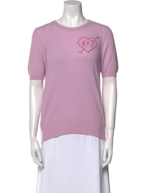 Lingua Franca Cashmere Graphic Print Sweater