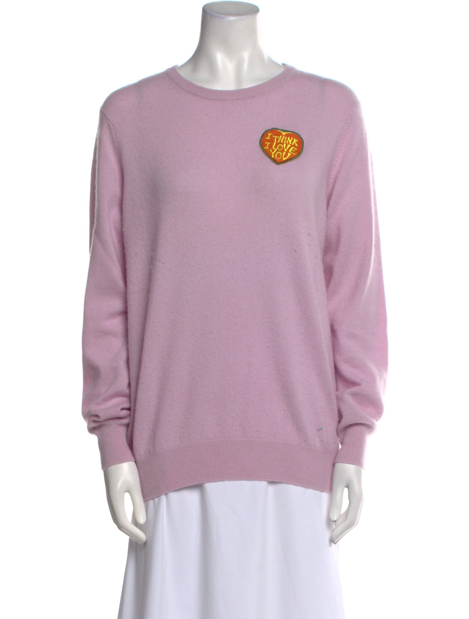 Lingua Franca Cashmere Crew Neck Sweater