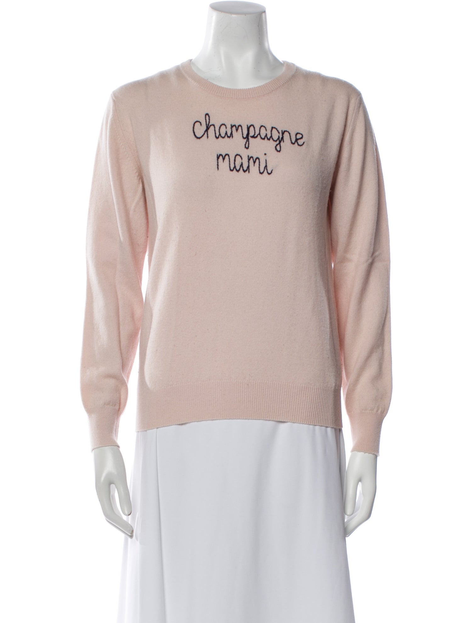 Lingua Franca Cashmere Graphic Print Sweater