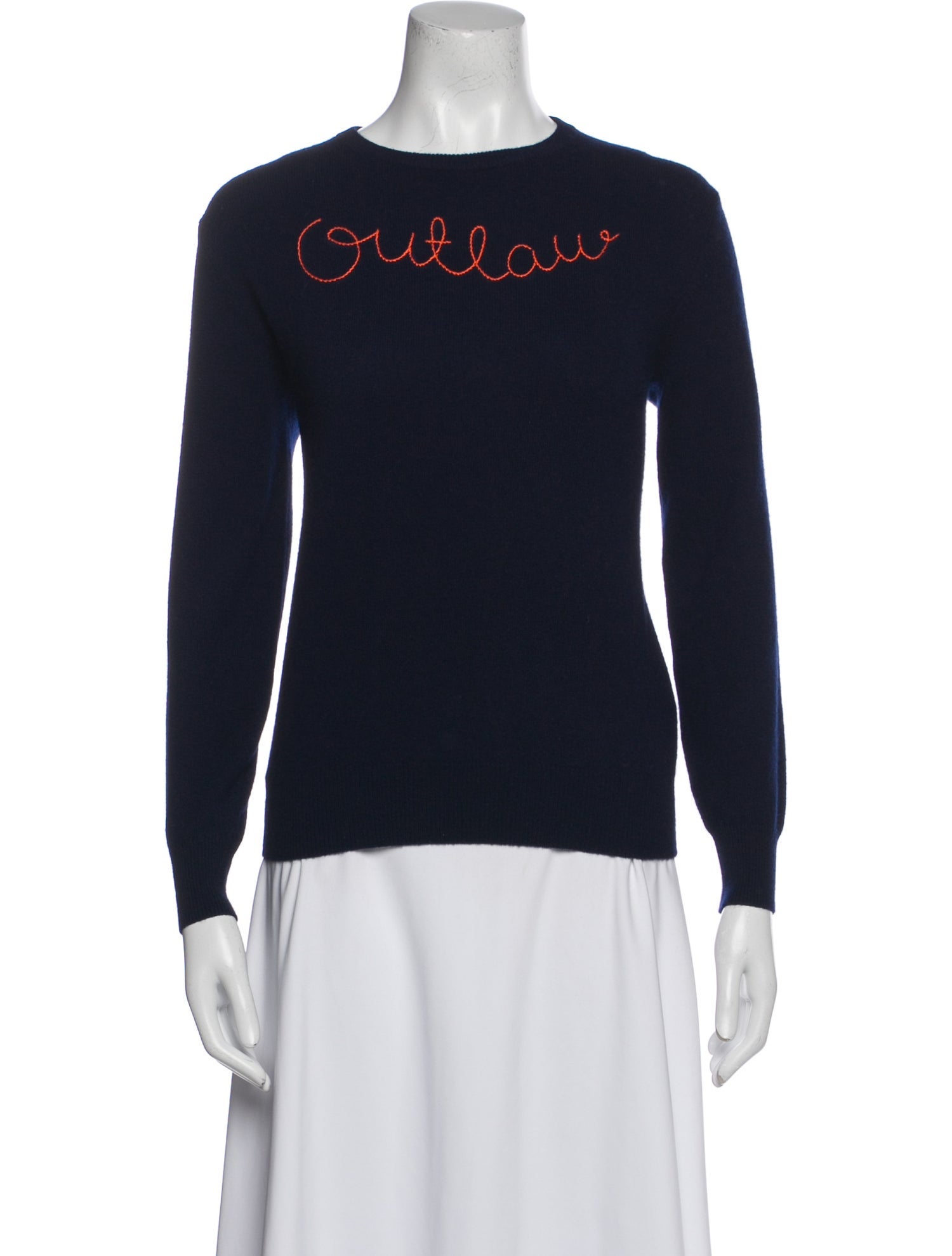 Lingua Franca Cashmere Graphic Print Sweater