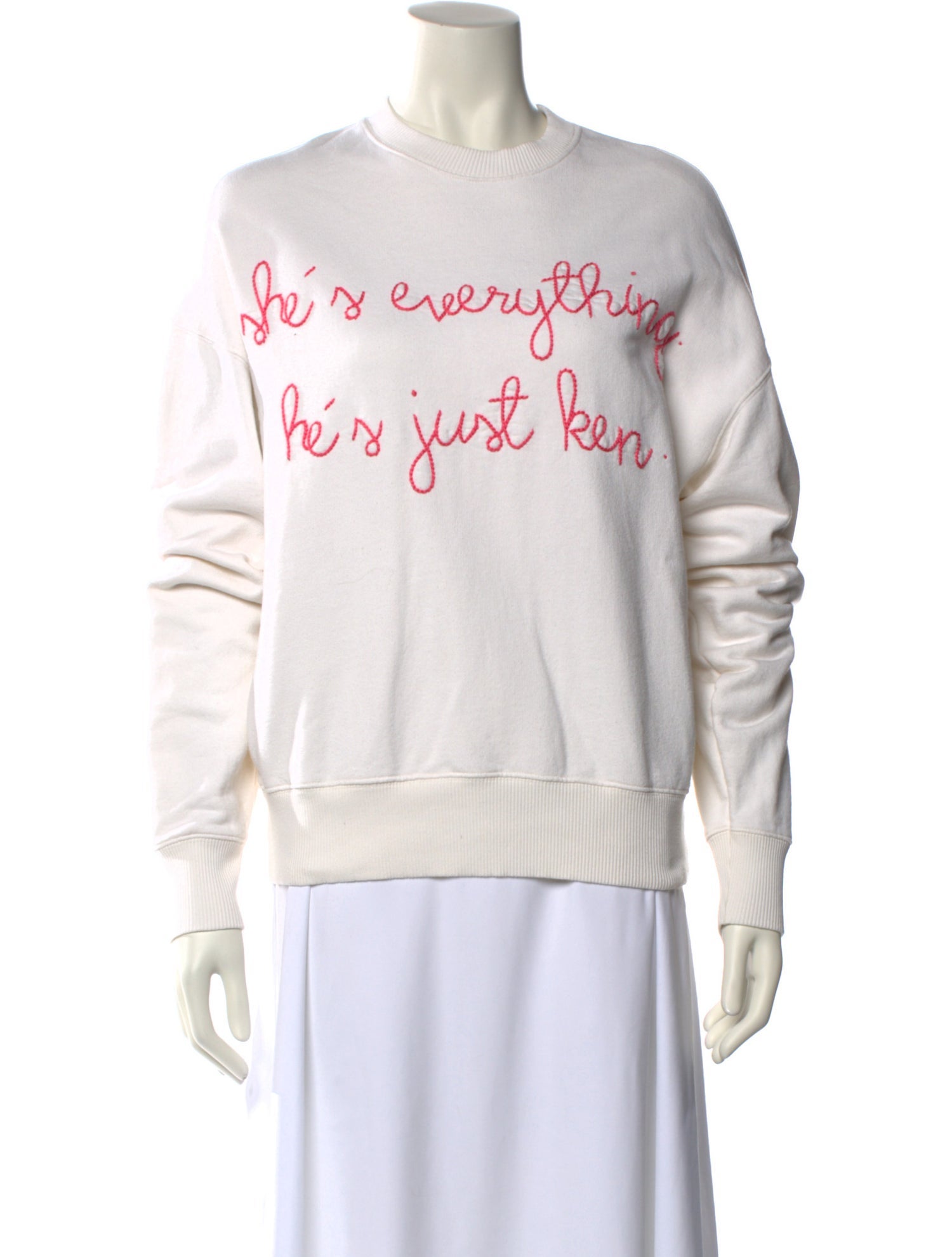 Lingua Franca Crew Neck Long Sleeve Sweatshirt