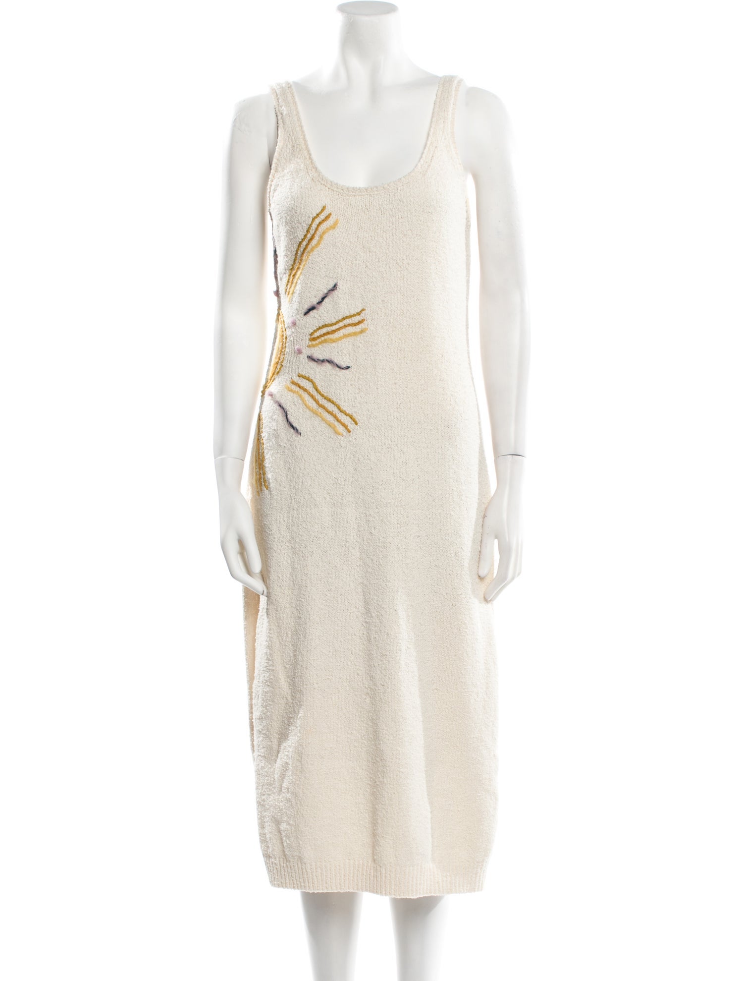 Lingua Franca Scoop Neck Midi Length Dress