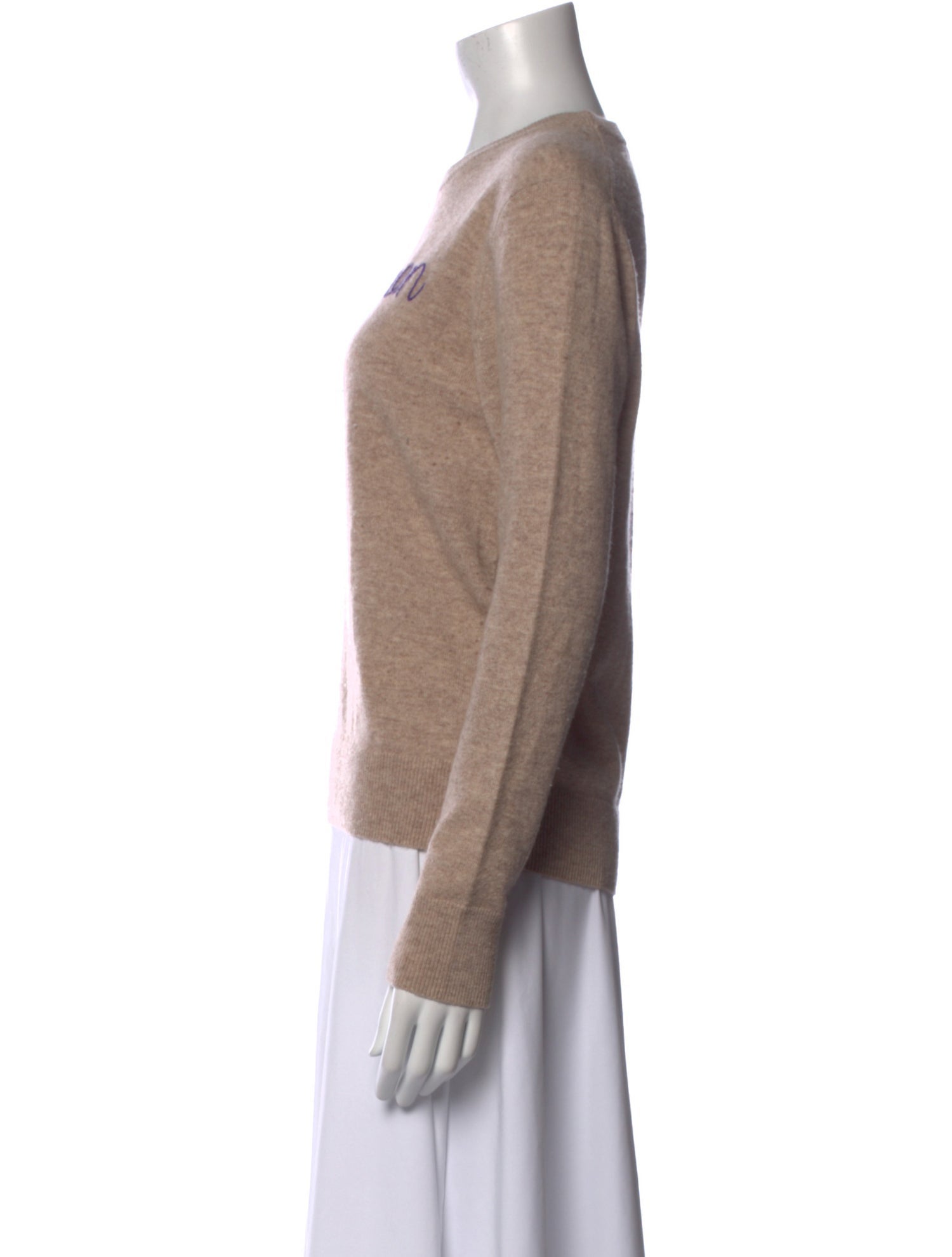 Lingua Franca Cashmere Graphic Print Sweater