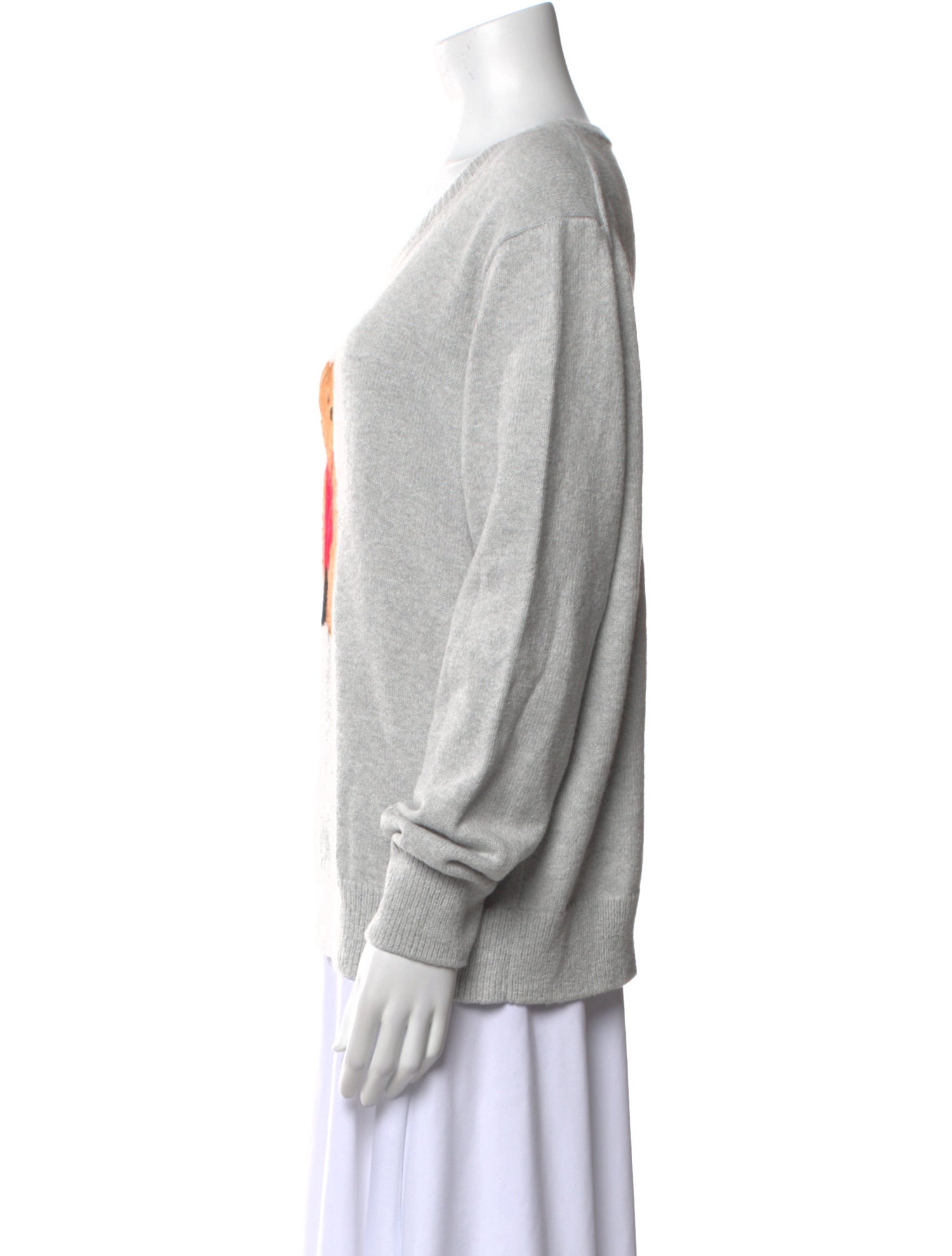 Lingua Franca Graphic Print Scoop Neck Sweater