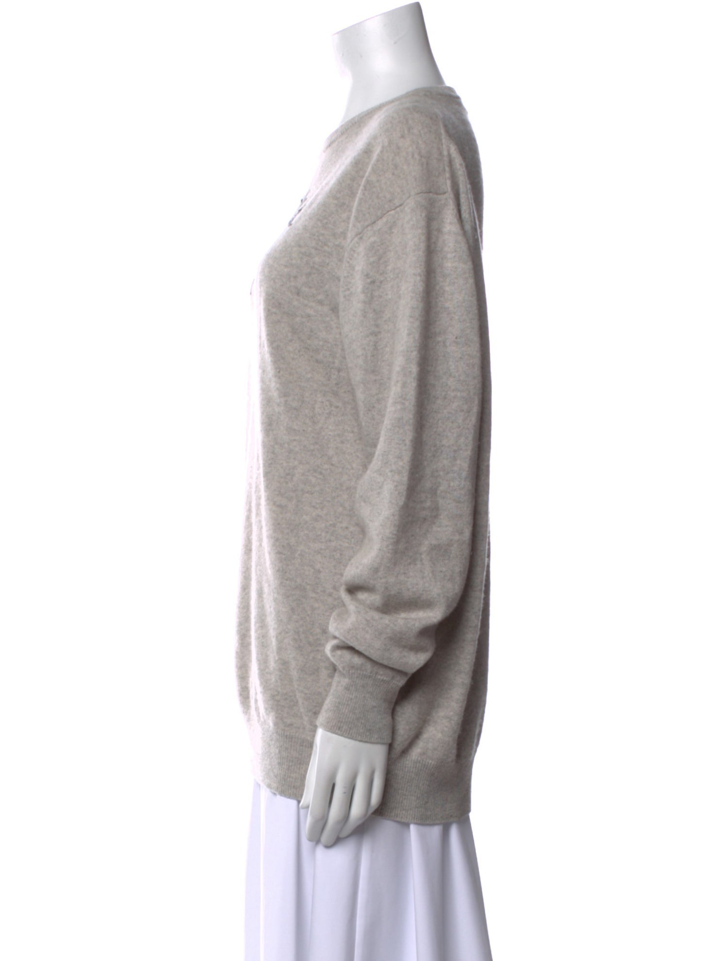 Lingua Franca Cashmere Graphic Print Sweater