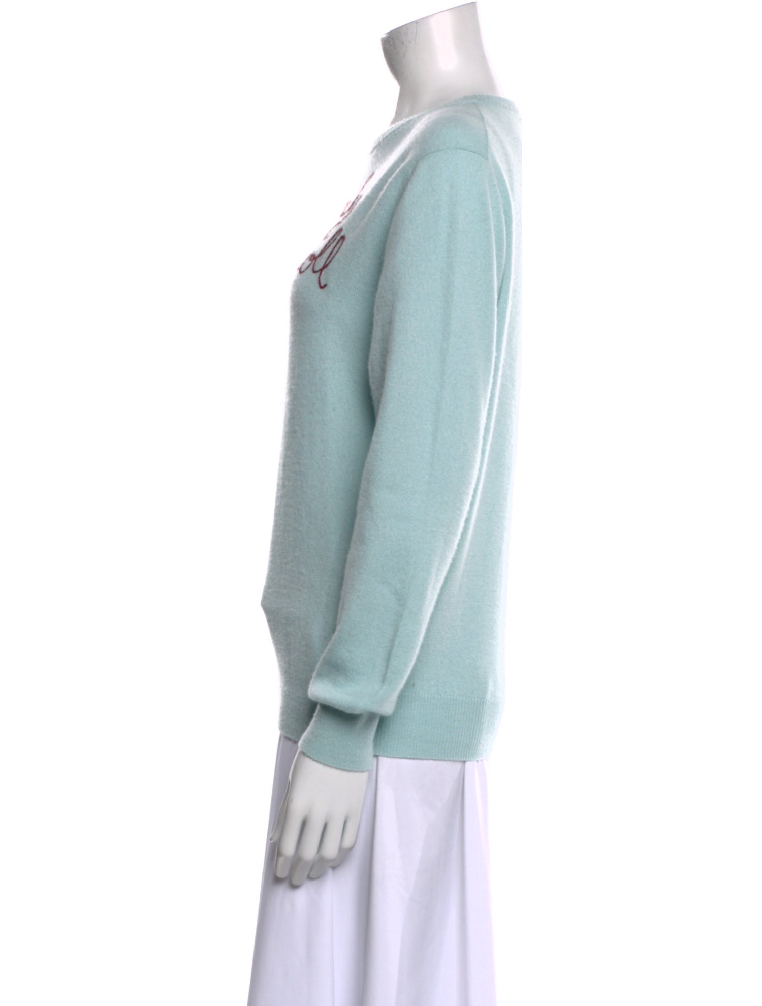 Lingua Franca Cashmere Graphic Print Sweater