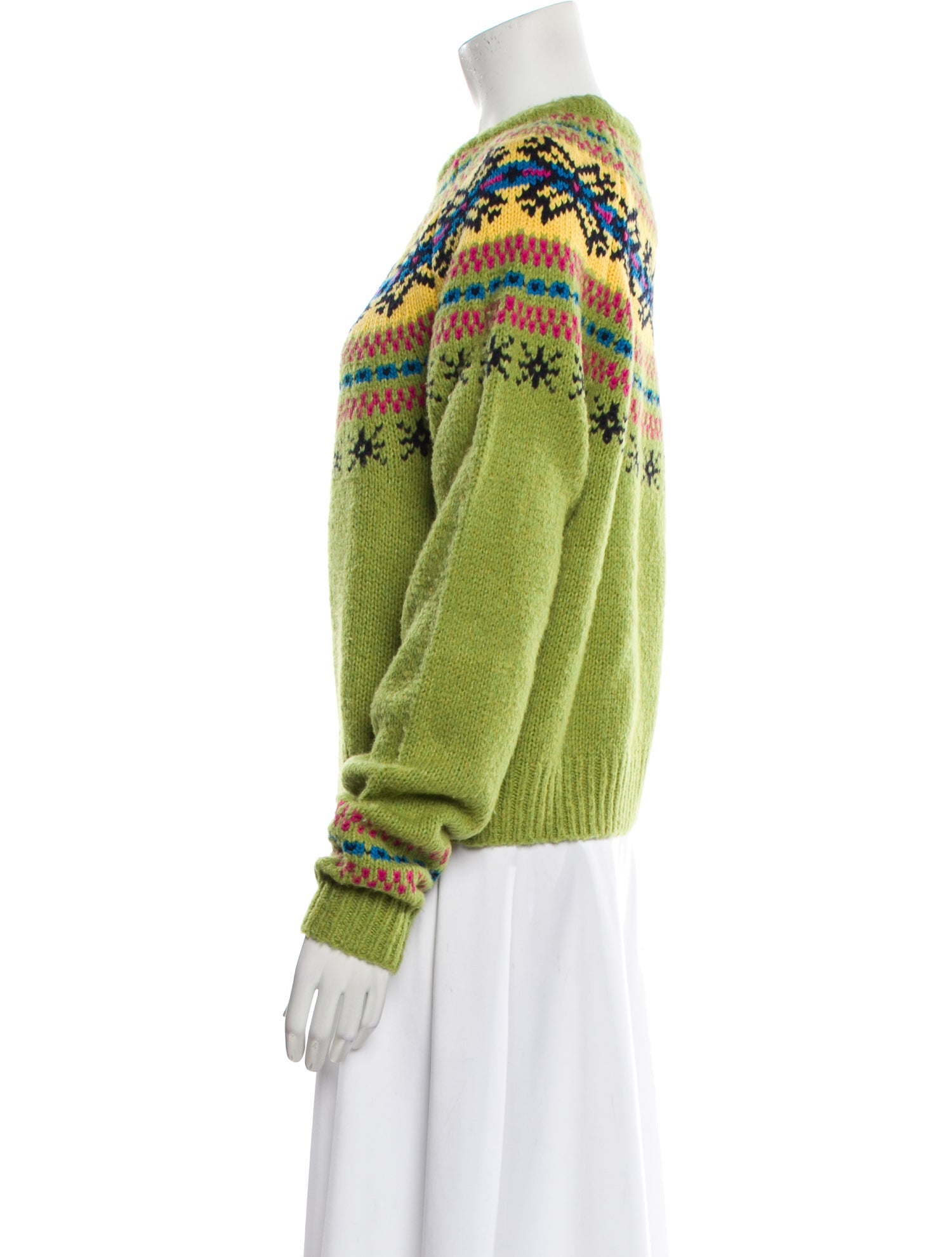 Lingua Franca Wool Striped Sweater