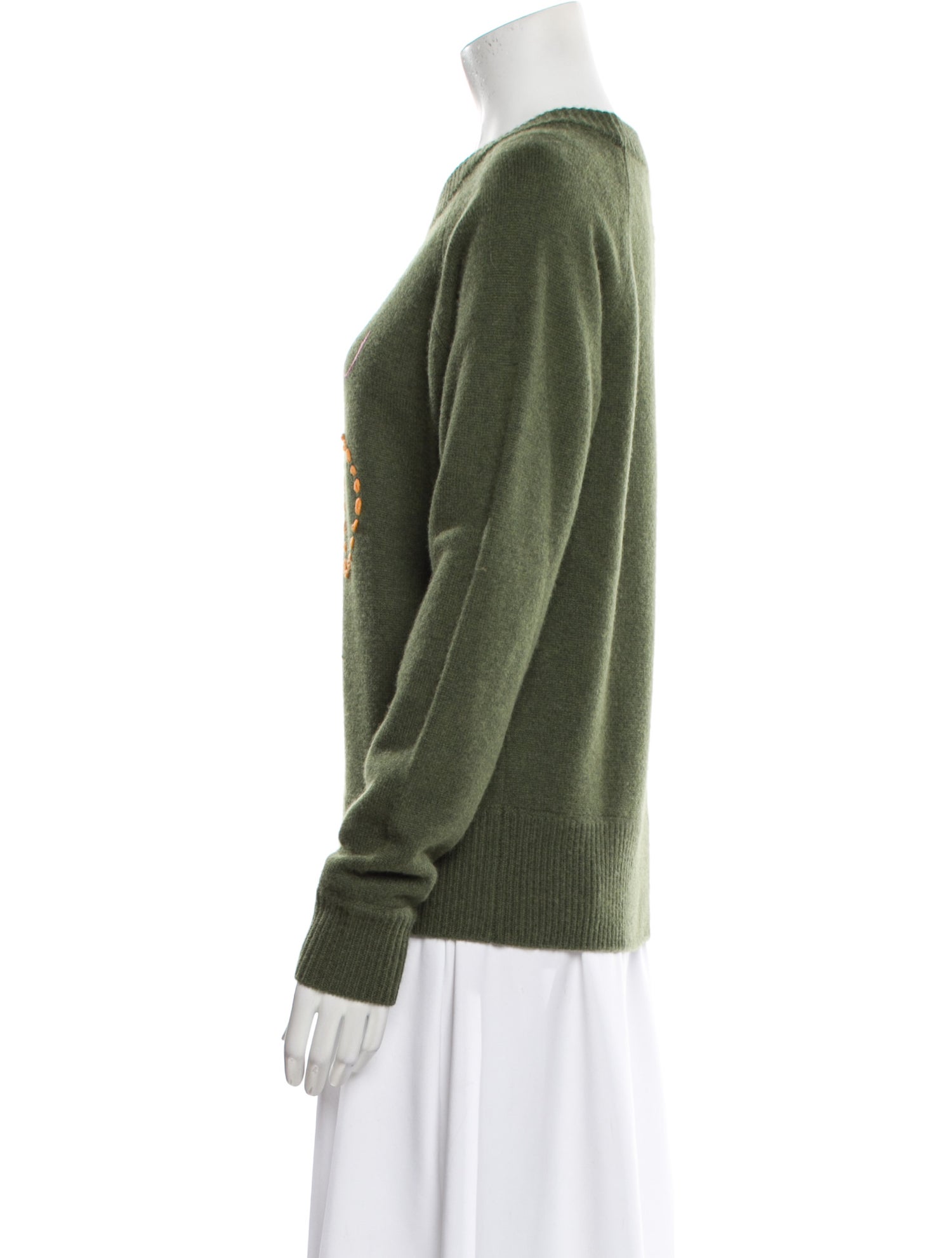 Lingua Franca Wool Graphic Print Sweater w/ Tags