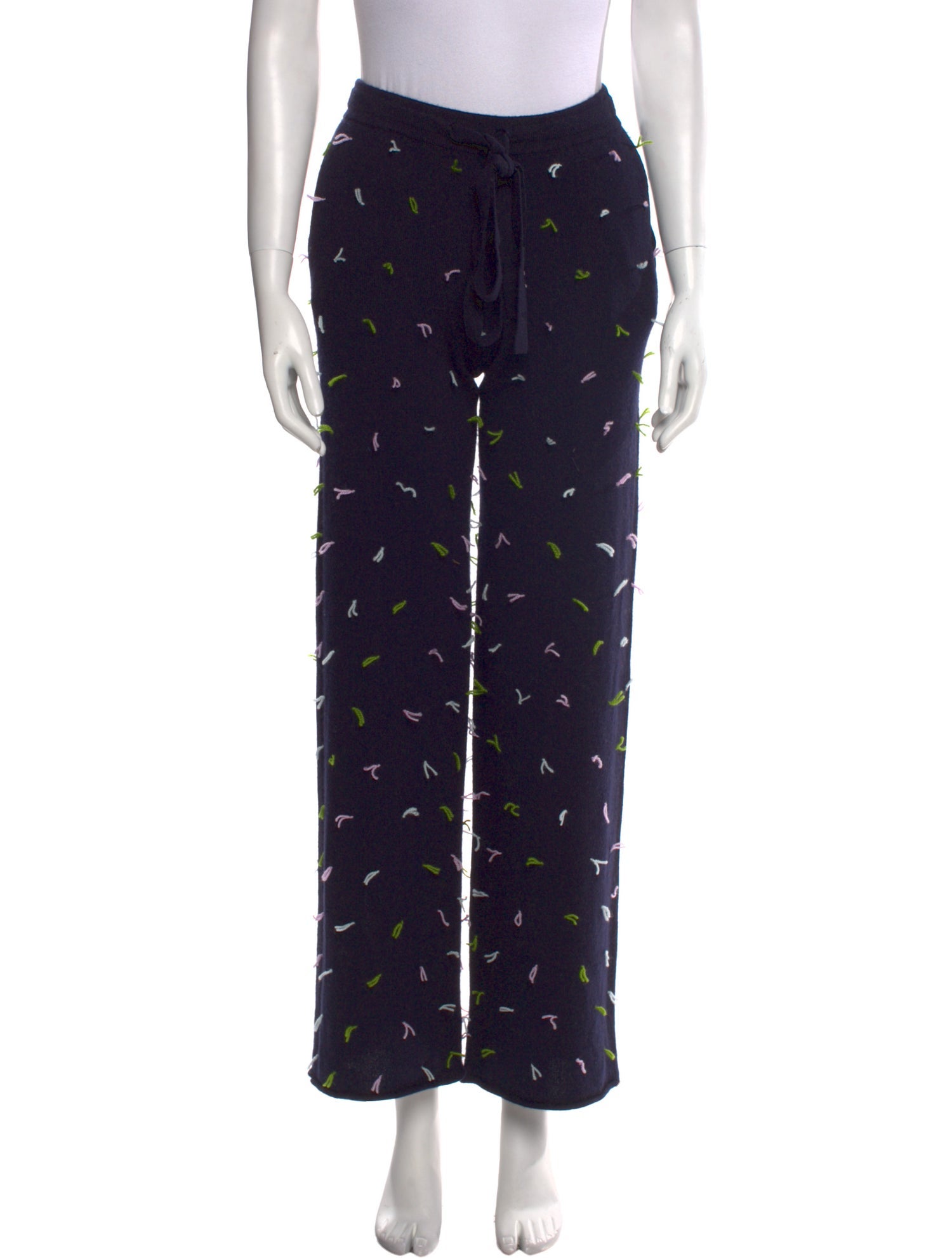 Lingua Franca Cashmere Wide Leg Pants