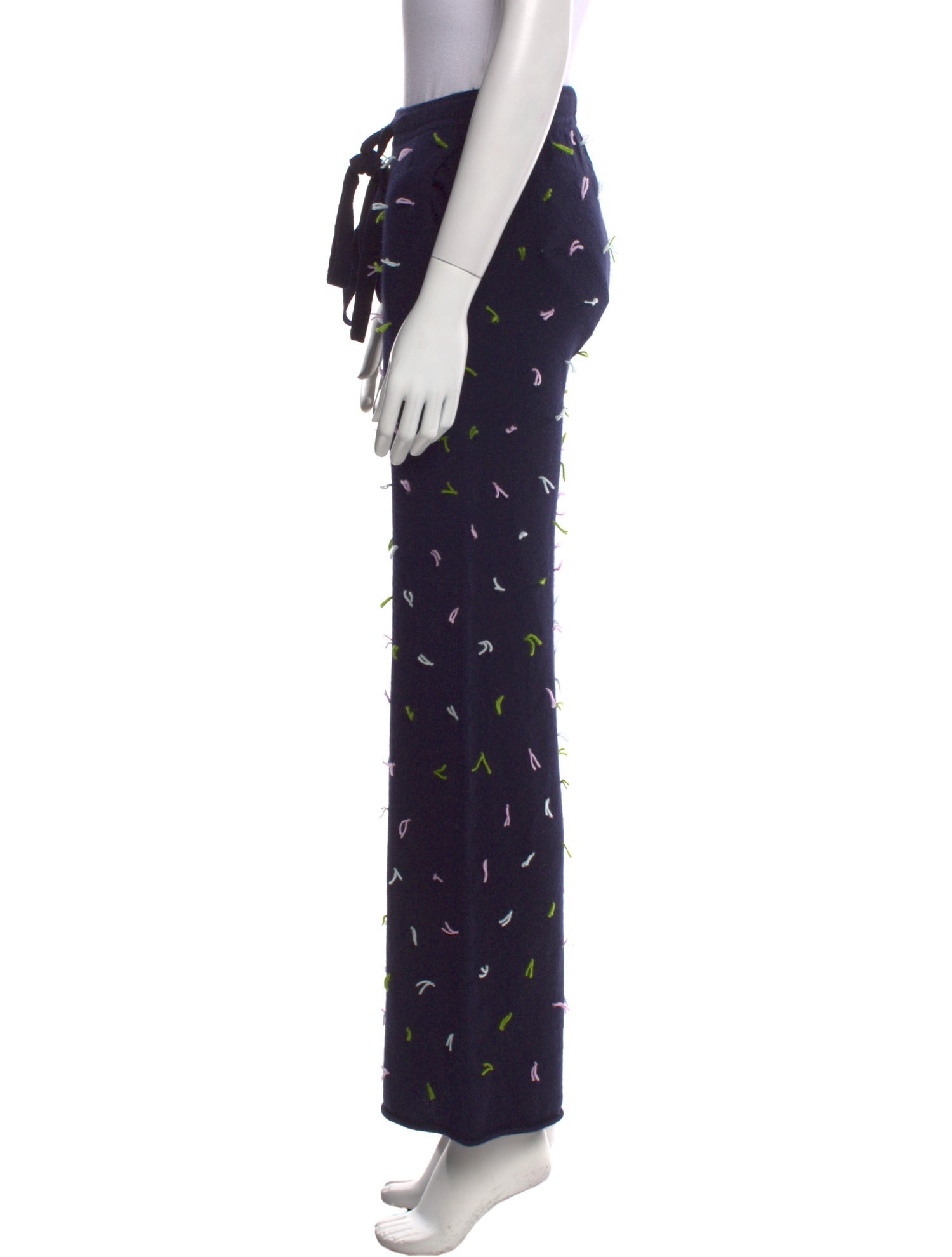 Lingua Franca Cashmere Wide Leg Pants