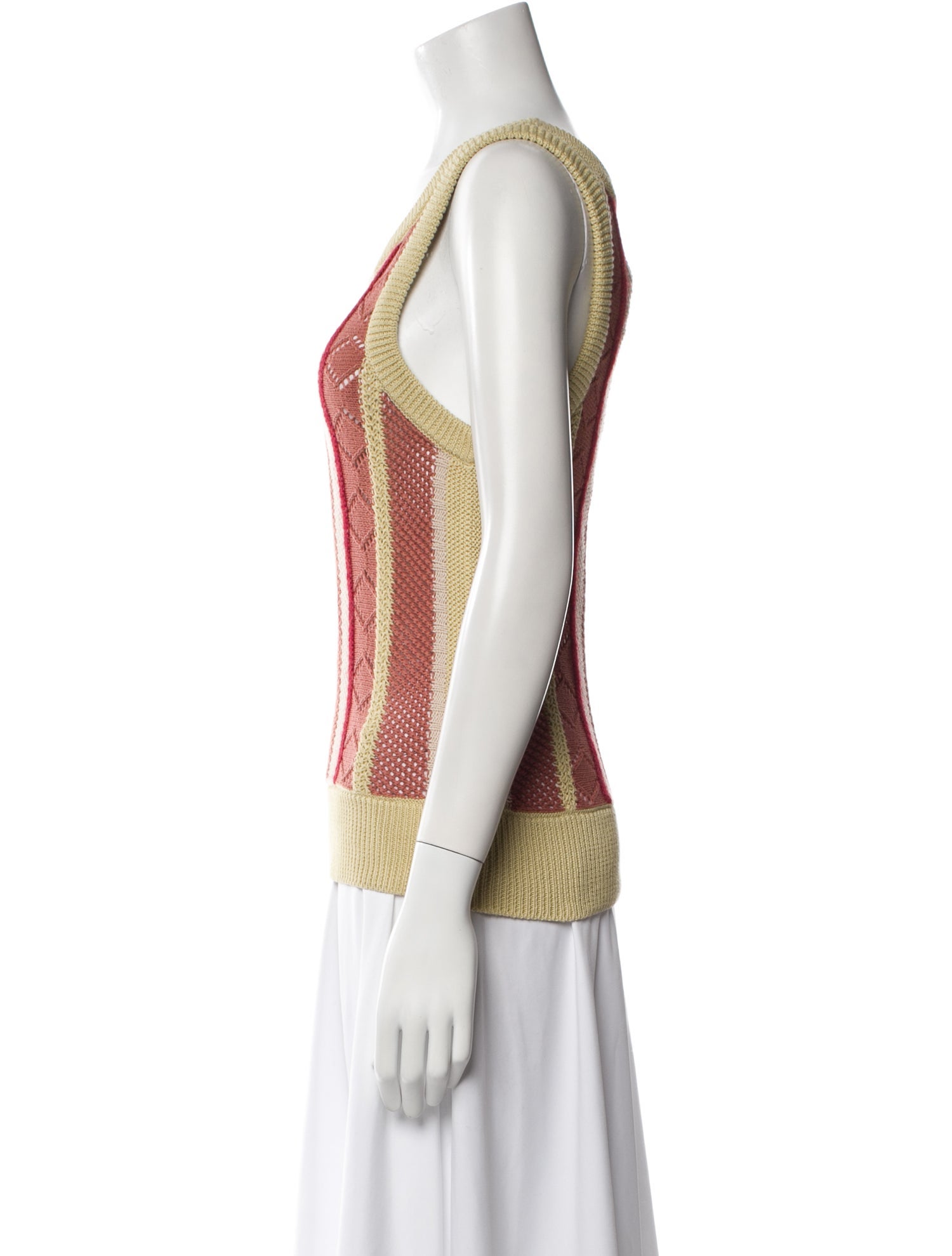 Lingua Franca Printed Scoop Neck Top