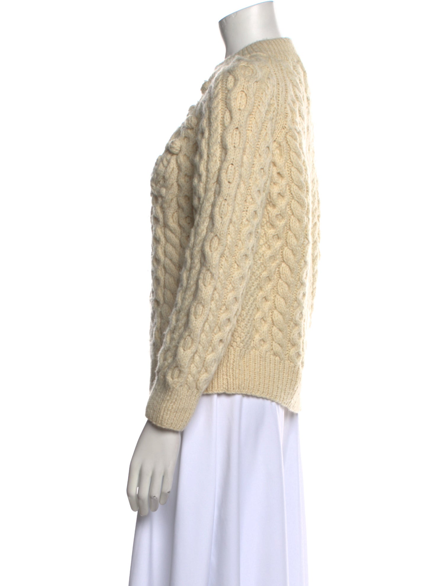 Lingua Franca Wool Mock Neck Sweater