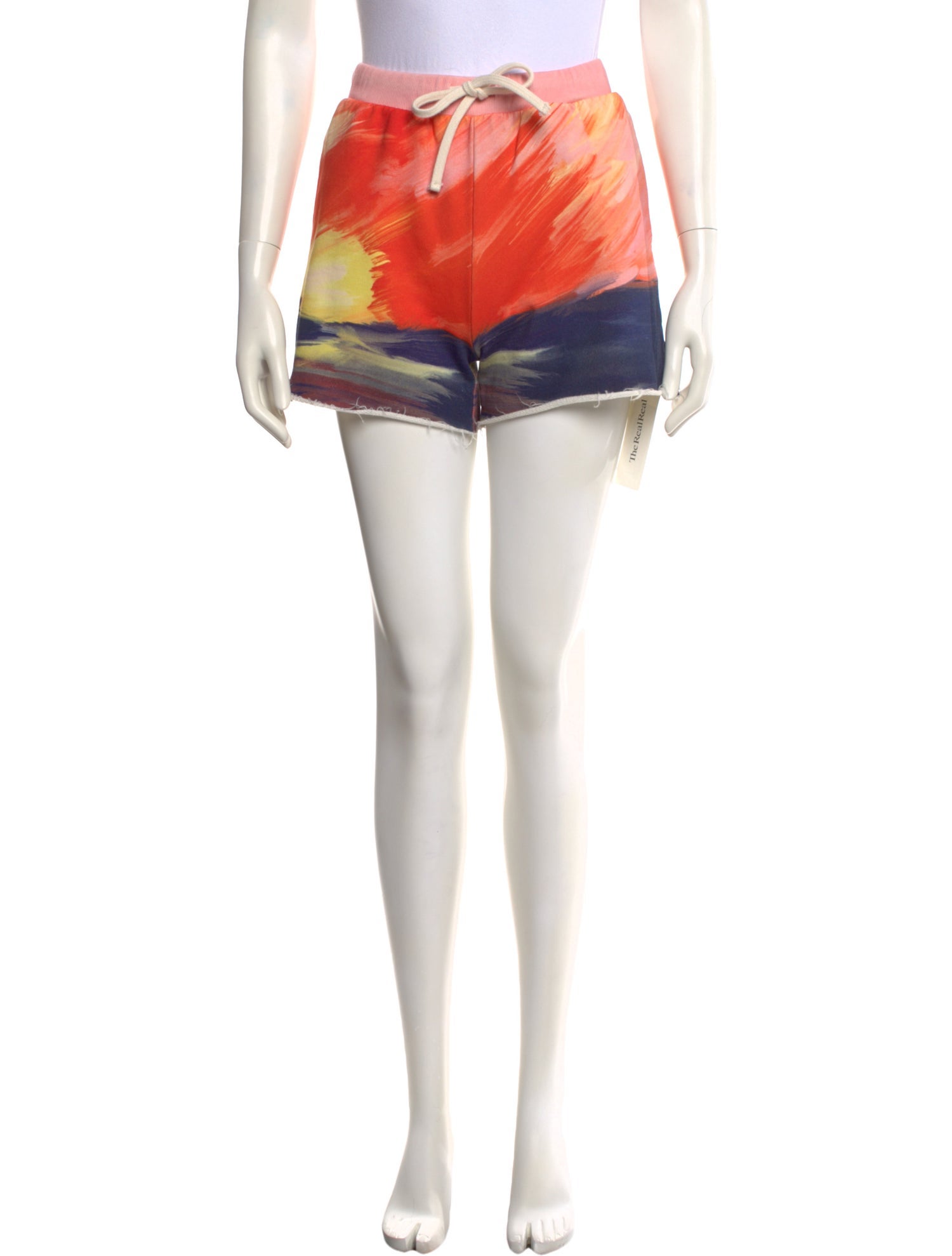 Lingua Franca Printed Mini Shorts