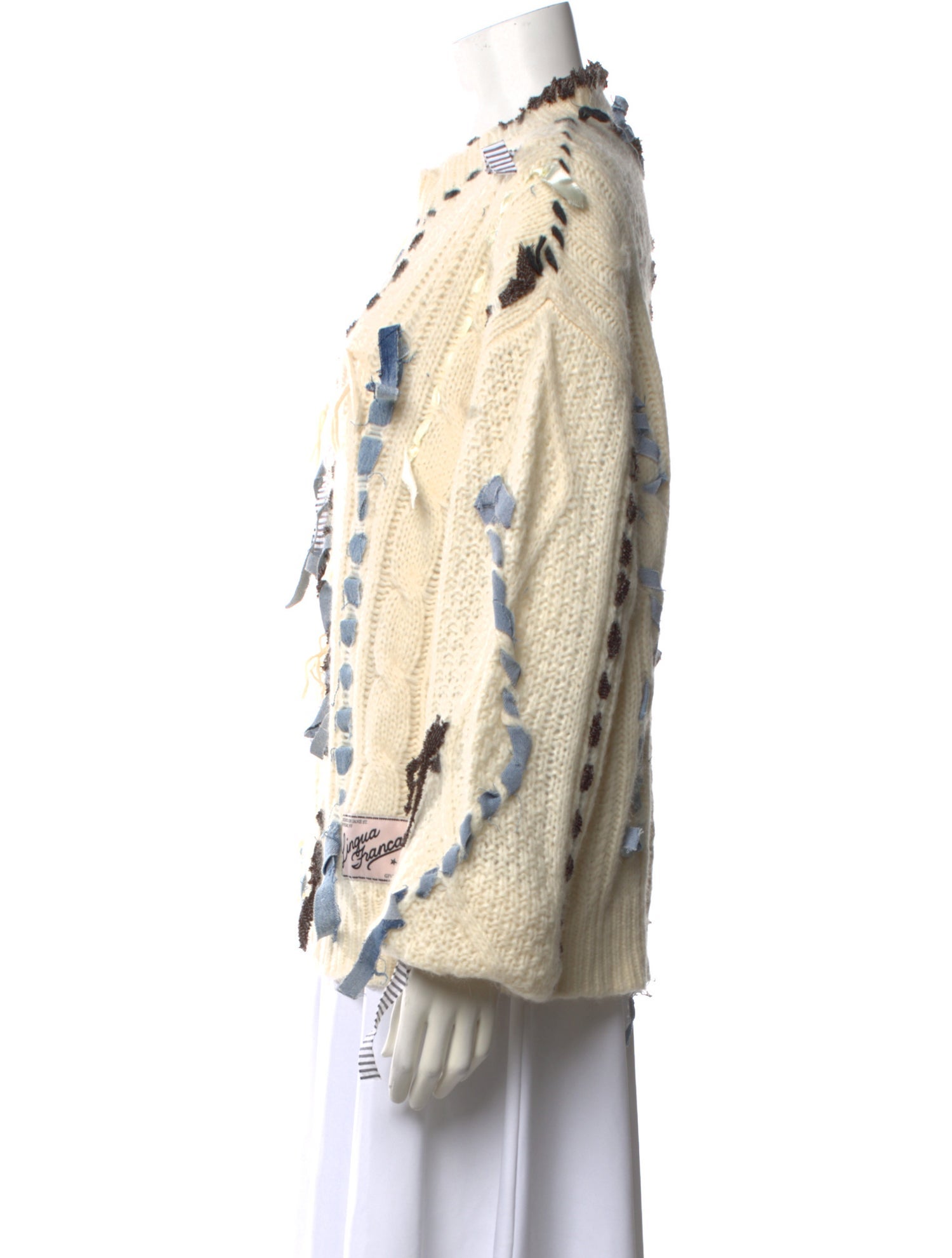 Lingua Franca Baby Alpaca Patterned Sweater